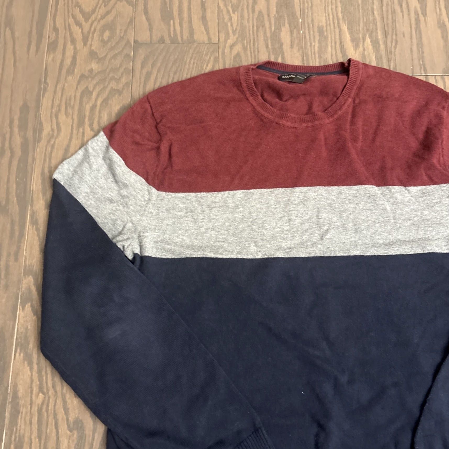 Banana Republic Banana Republic Sweater Mens Cotton Crewneck Pullover Colorblock Medium M Blue Size US M / EU 48-50 / 2 - 5 Thumbnail