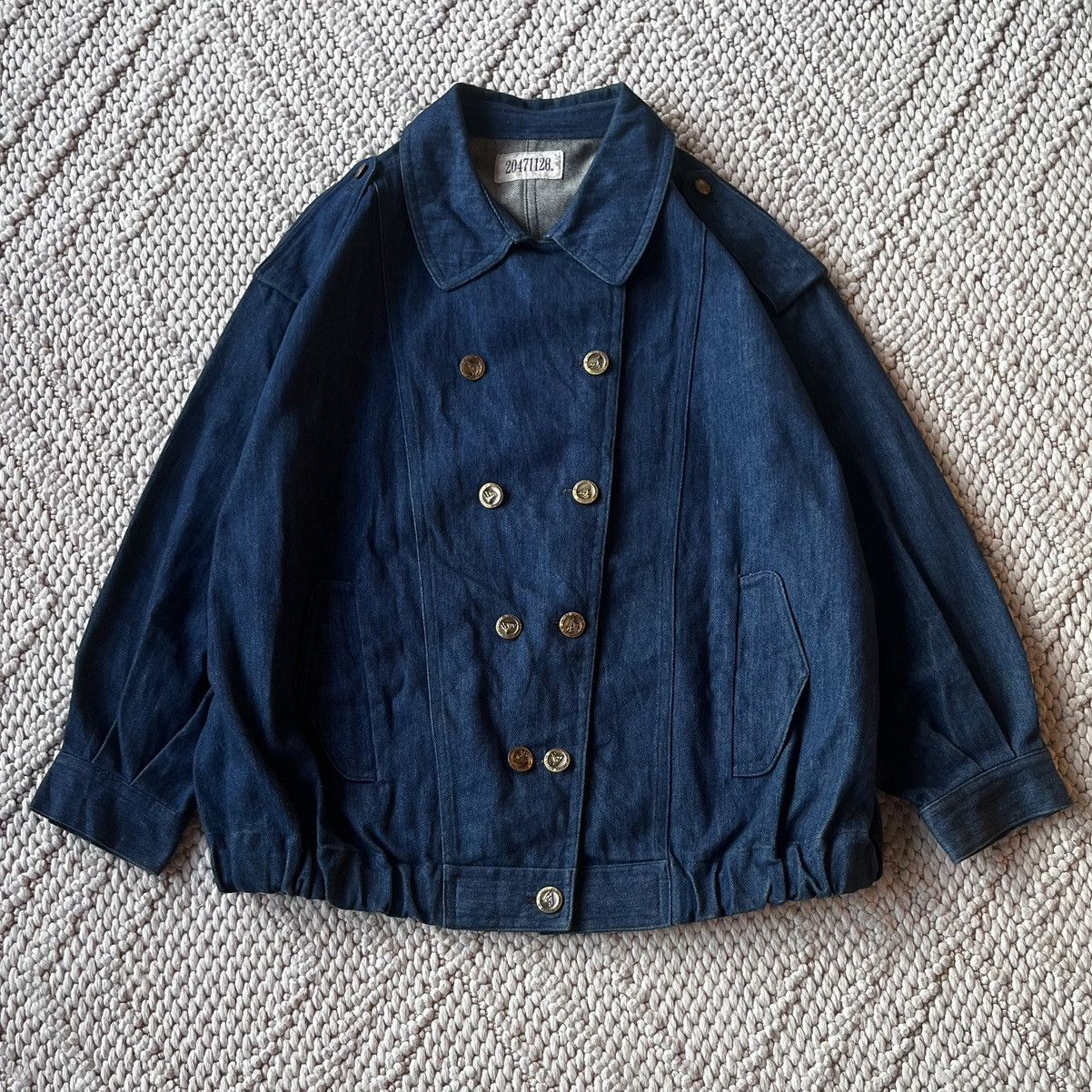 20471120 20471120 AW97 double breasted naval brass denim jacket hyoma Size US M / EU 48-50 / 2 - 3 Thumbnail