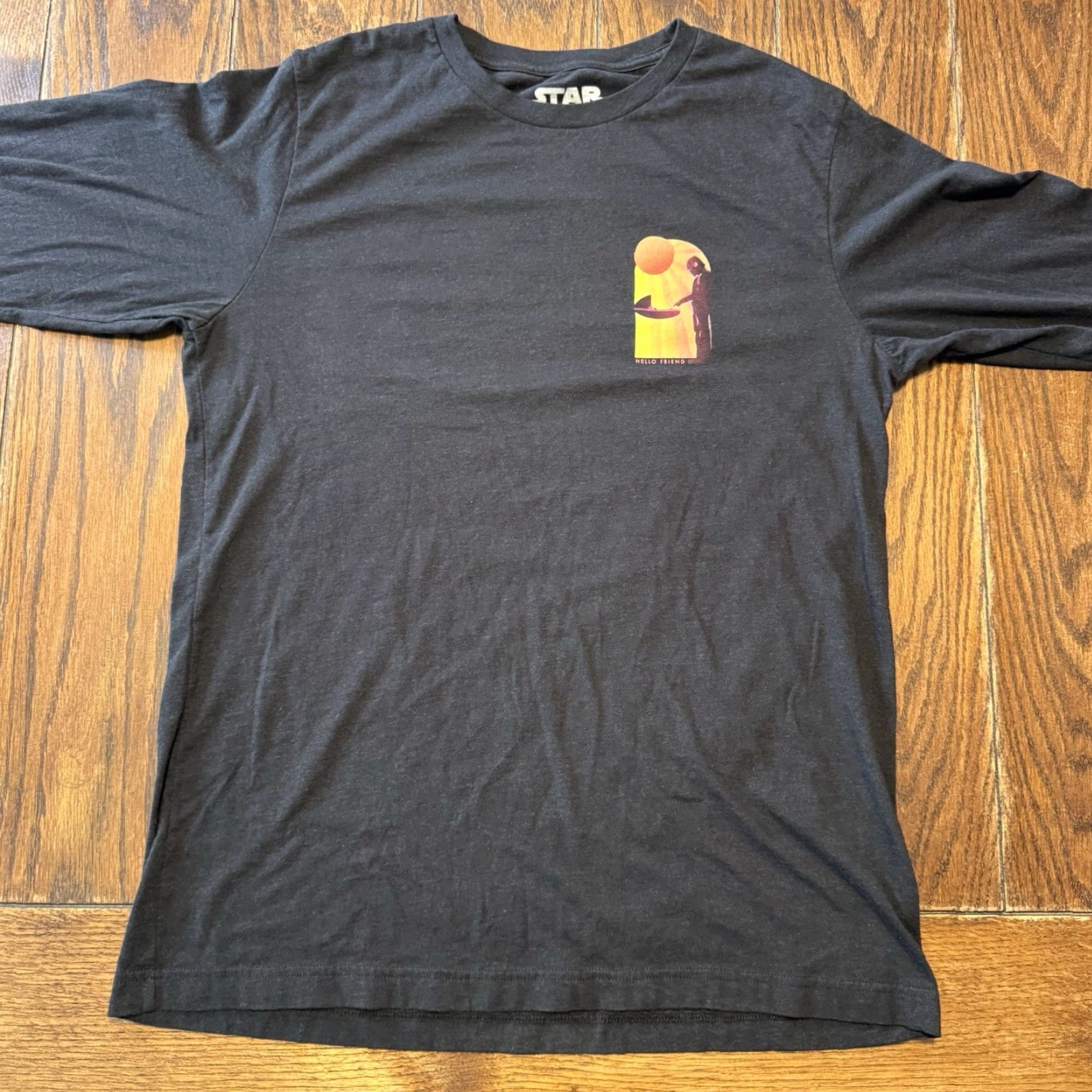 Vintage RSVLTS STAR WARS THE MANDOLORIAN Long Sleeve T Shirt Size Large Hello Friend Unisex Adults Graphic Print Crew Neck Black Regular Size US L / EU 52-54 / 3 - 3 Thumbnail