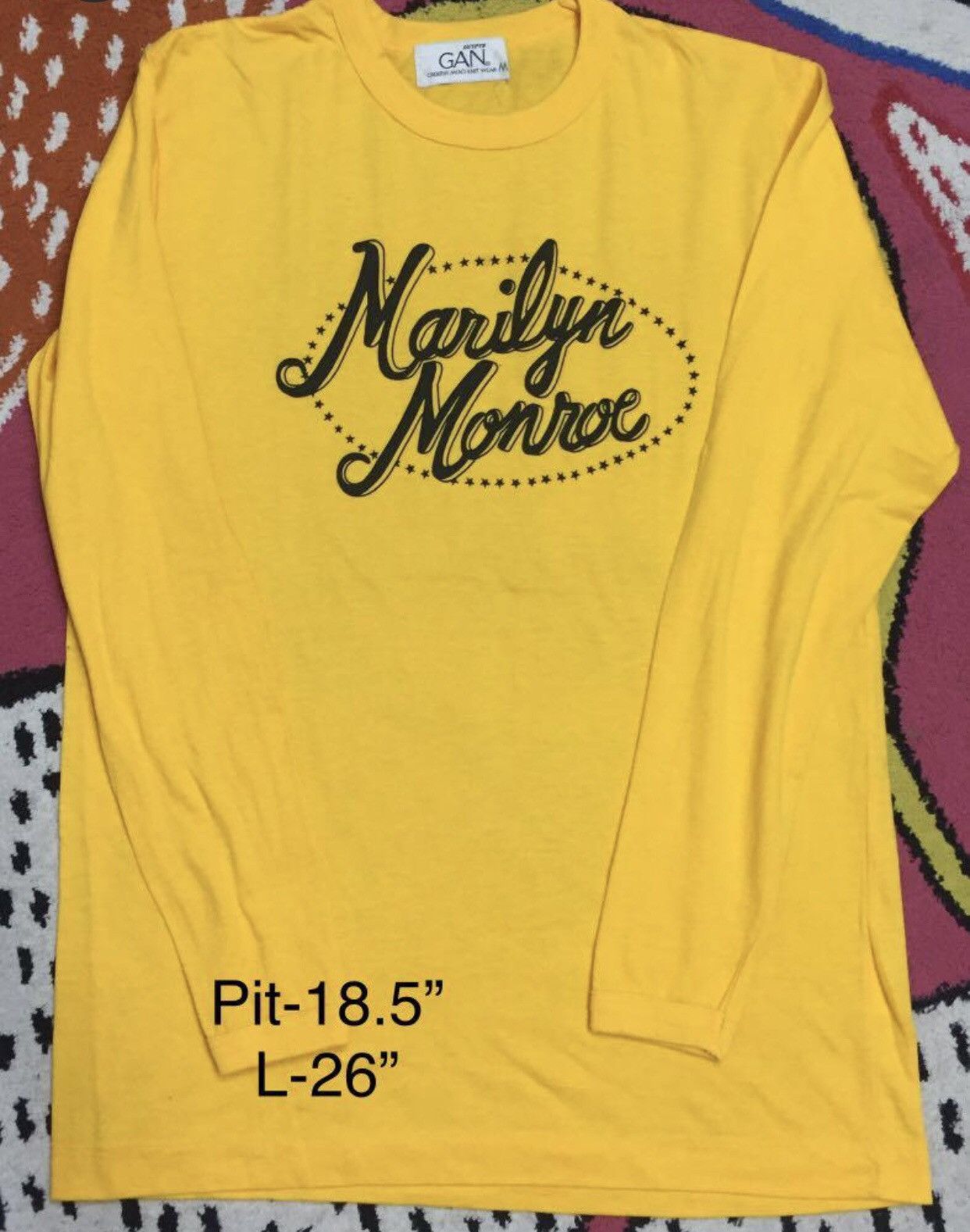 Japanese Brand × Vintage Marilyn Monroe Spellout Long sleeve T Size US M / EU 48-50 / 2 - 1 Thumbnail