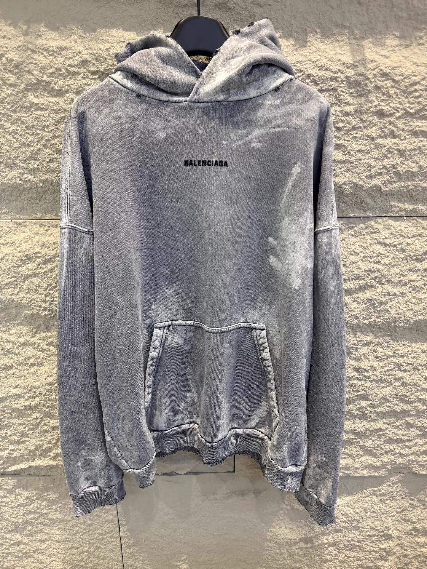 Balenciaga Balenciaga 25 Men's Gray Long Sleeve Hoodie Logo Print L Size US L / EU 52-54 / 3 - 1 Thumbnail