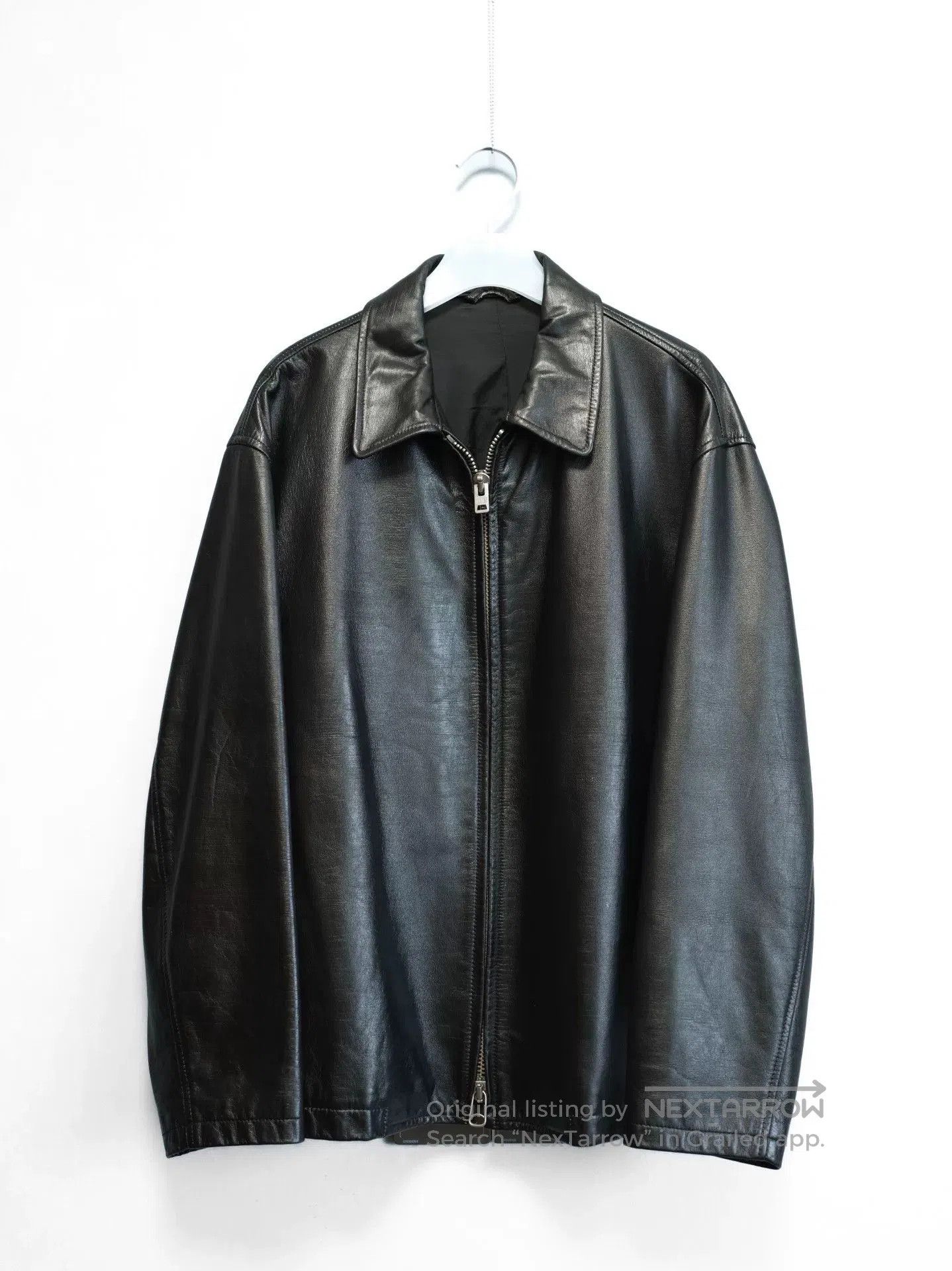 Yohji Yamamoto yohji yamamoto leather jacket with print. Size US S / EU 44-46 / 1 - 2 Thumbnail
