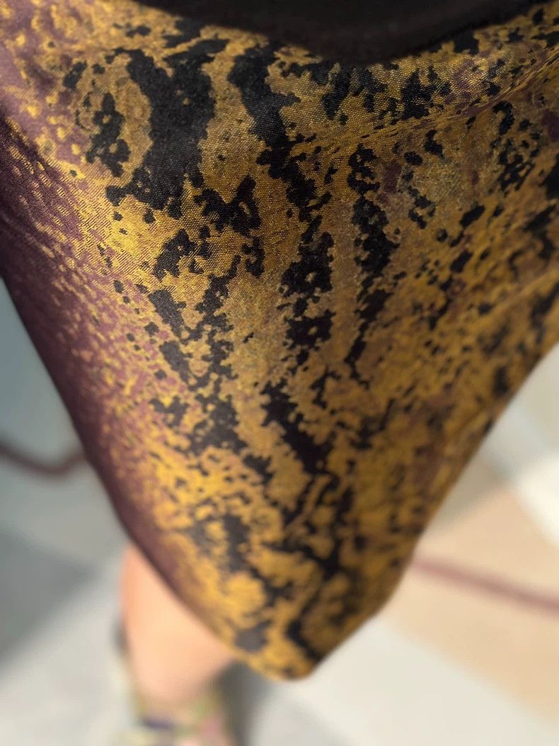 Dries Van Noten Dries Van Noten size:40 A short skirt with purple and gold Size 39" - 6 Thumbnail