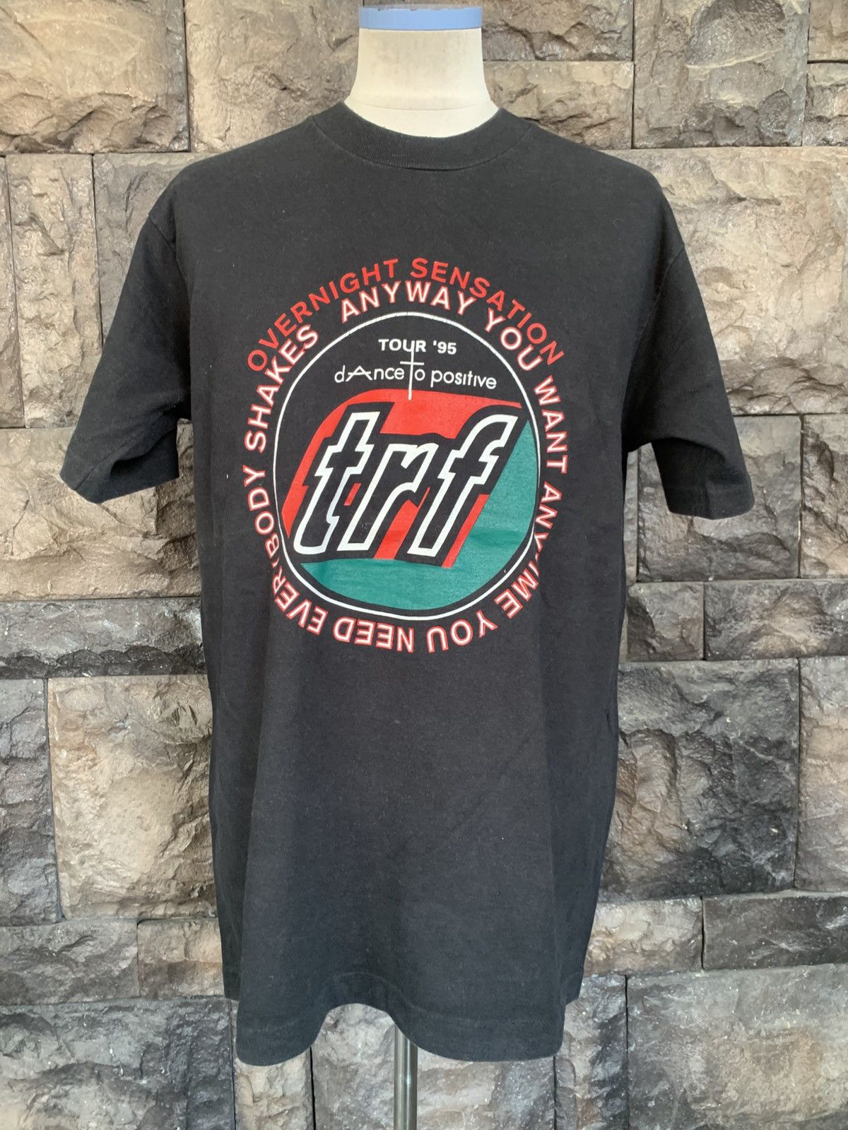 Band Tees Vintage 90s TRF Dance To Positive Techno Japan T shirt Size US L / EU 52-54 / 3 - 1 Thumbnail