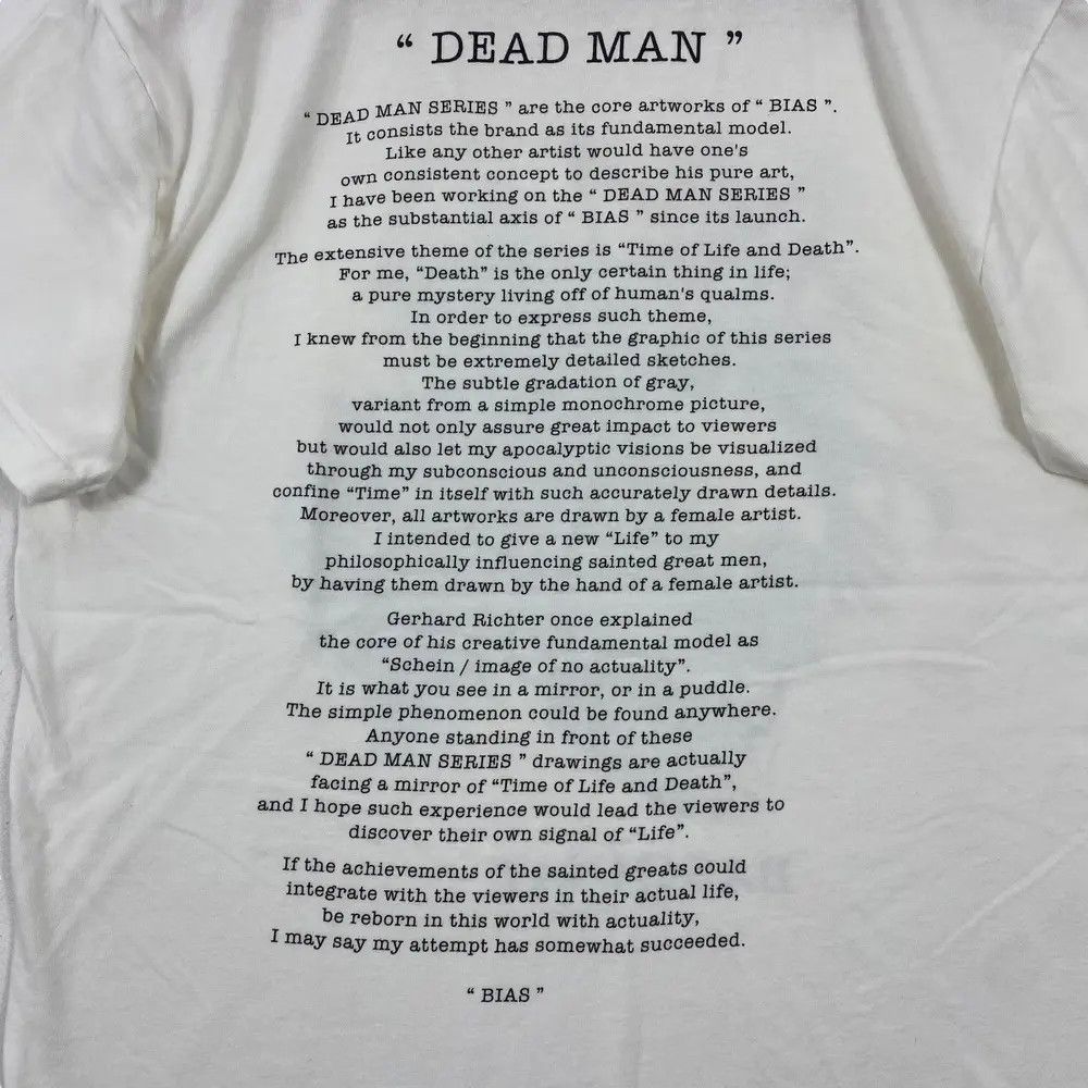 Bias Japanese Brand BIAS BASQUIAT Dead Man Art Graphic Tee Size US S / EU 44-46 / 1 - 5 Thumbnail