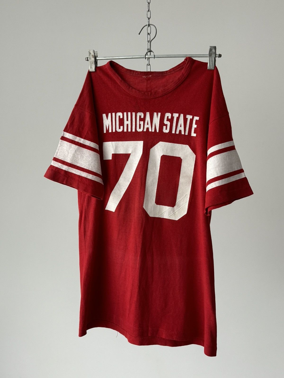 Champion × NCAA × Vintage 1970s NCAA ‘Michigan State Spartans #70’ Champion T-Shirt Size US M / EU 48-50 / 2 - 1 Thumbnail