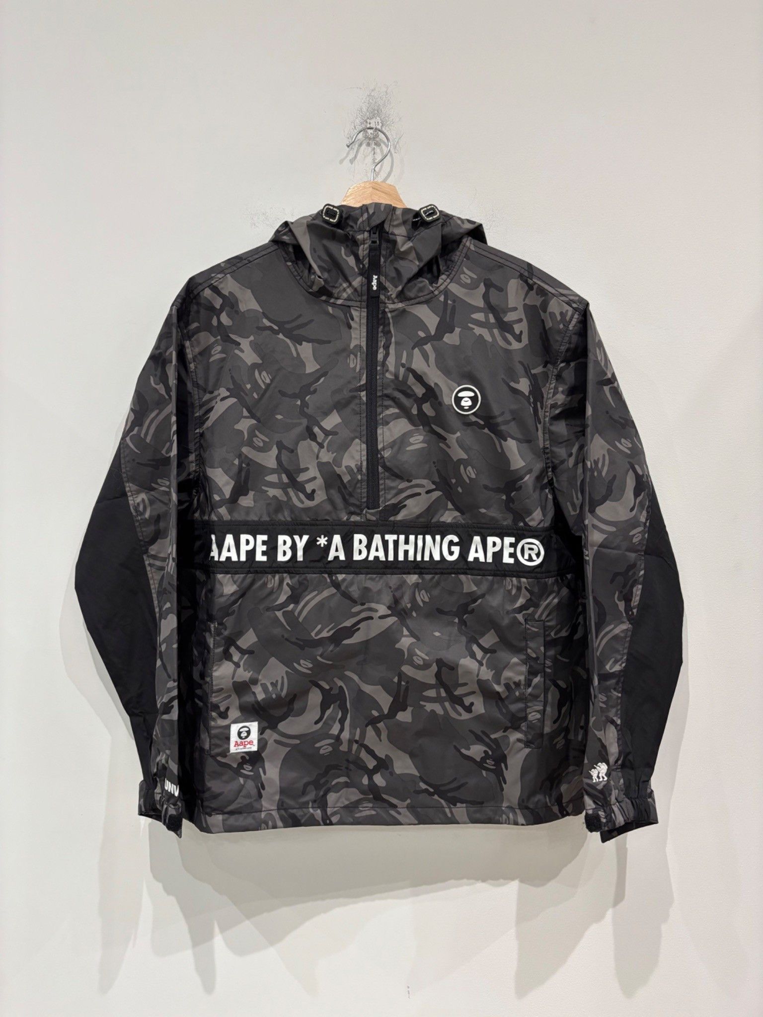 Aape Aape By A Bathing Ape Funnel-Neck Camouflage Smock Jacket Size US L / EU 52-54 / 3 - 1 Thumbnail