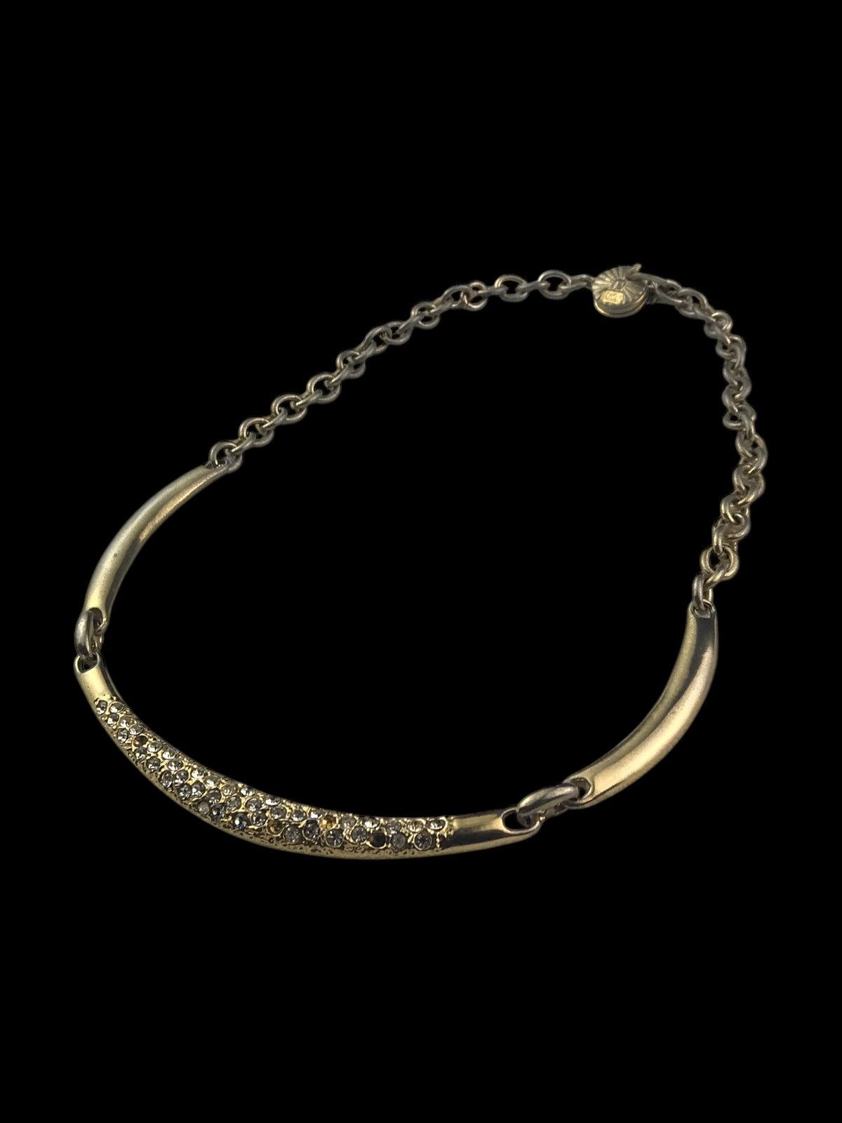 Saint Laurent Paris VINTAGE 80’s YVES SAINT LAURENT NECKLACE RHINESTONE Size ONE SIZE - 2 Thumbnail