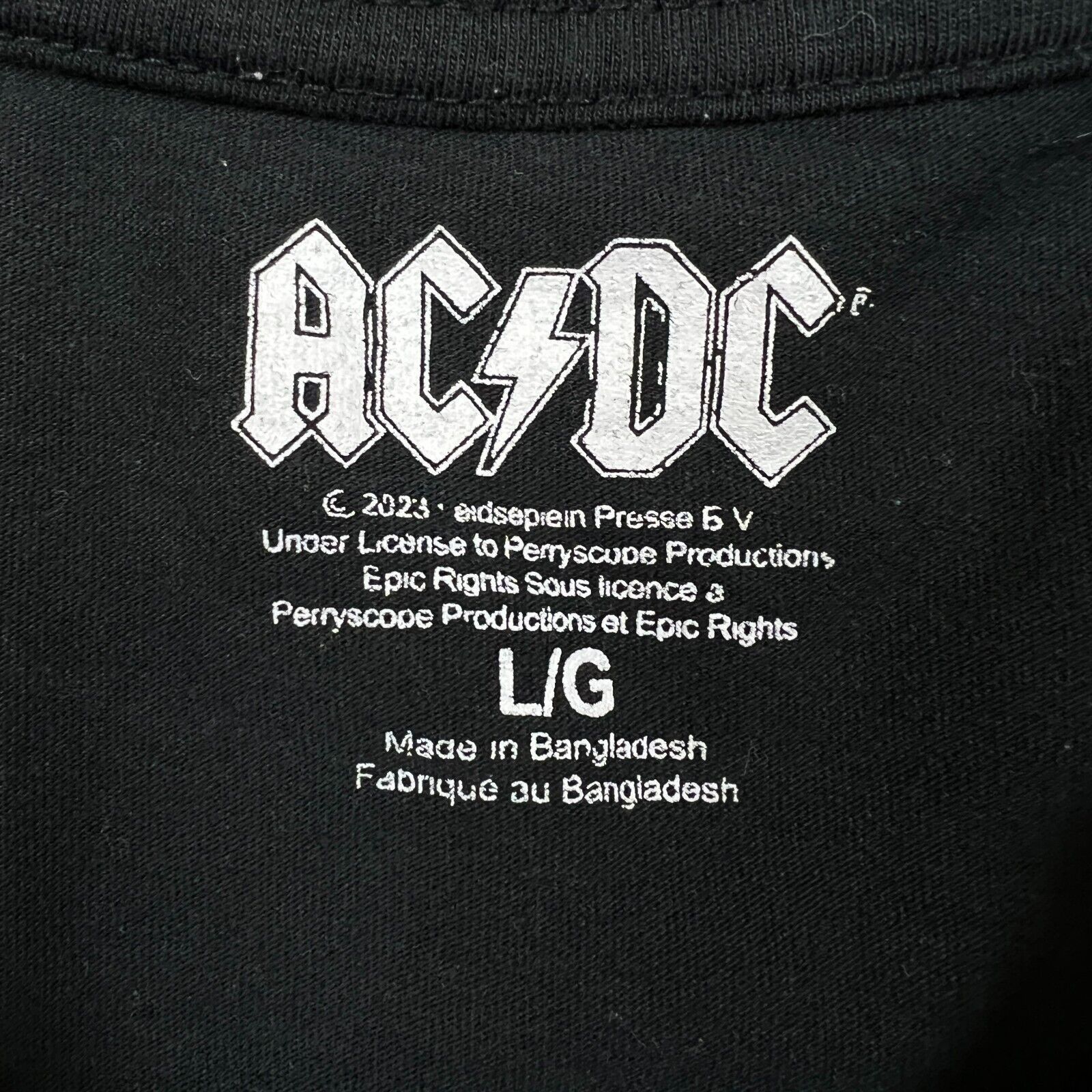 AC/DC × Band Tees × Vintage 2023 AC/DC T Shirt Mens Large Highway To Hell Rock Band Tee Size US L / EU 52-54 / 3 - 5 Thumbnail