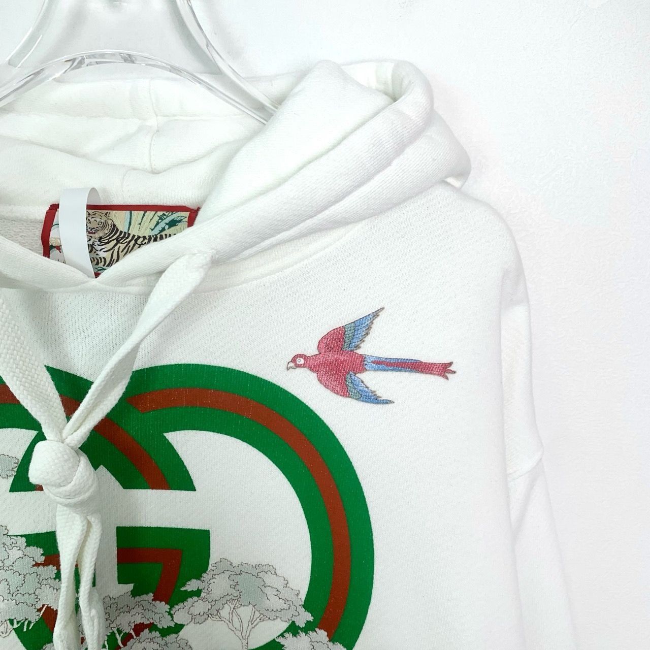 Gucci Gucci Logo Print Hooded Long Sleeve Sweatshirt (Size M) Size M / US 6-8 / IT 42-44 - 5 Thumbnail
