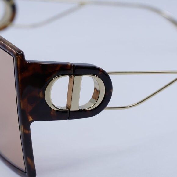 Dior Dior 30MONTAIGNE SU 26L0 Sunglasses Havana/Gold Square Frame Size ONE SIZE - 6 Thumbnail