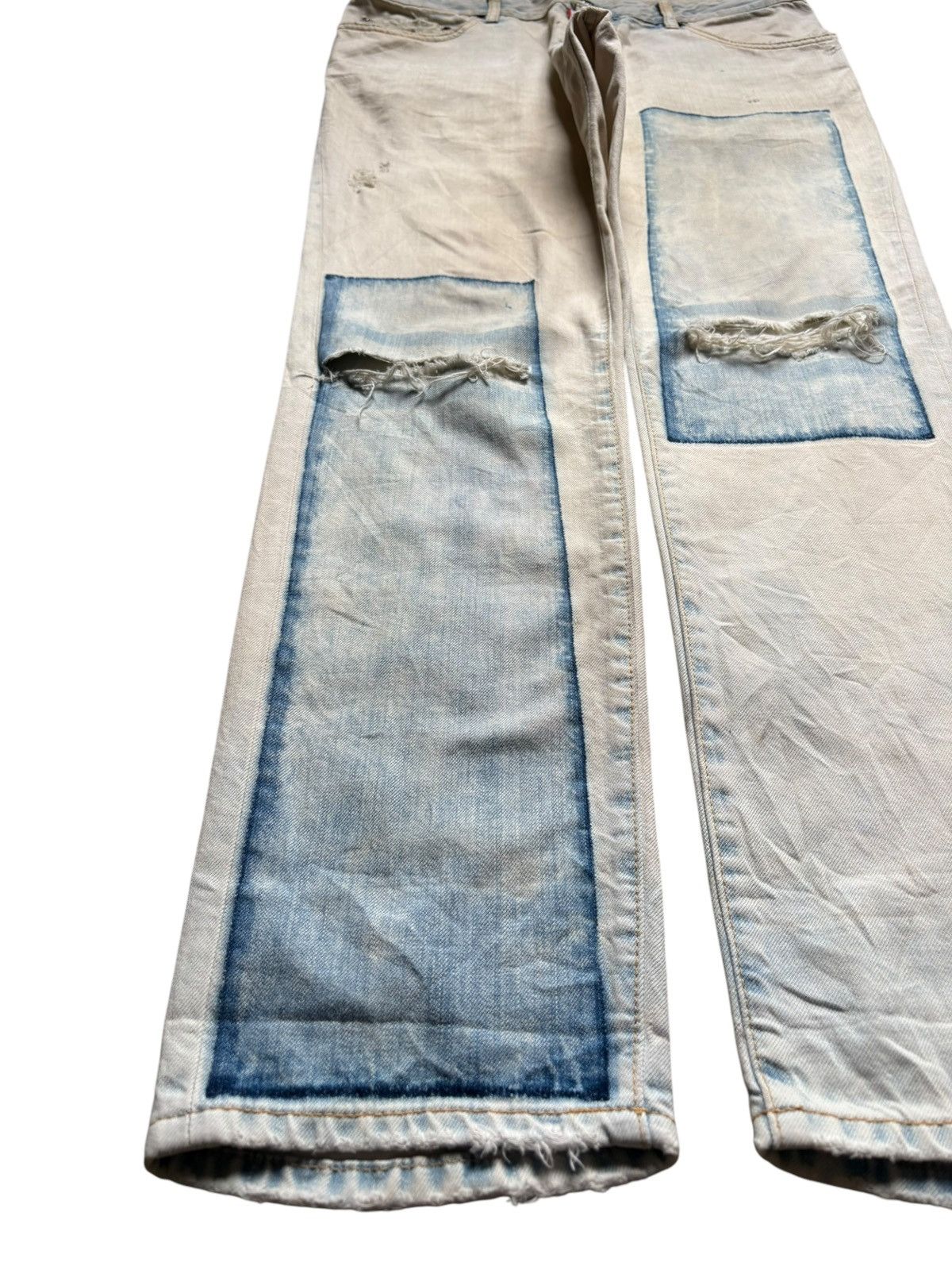 Dsquared2 Vintage Italy Dsquared2 Bleach Acid Wash Distress Rip Jeans Size US 35 - 6 Thumbnail
