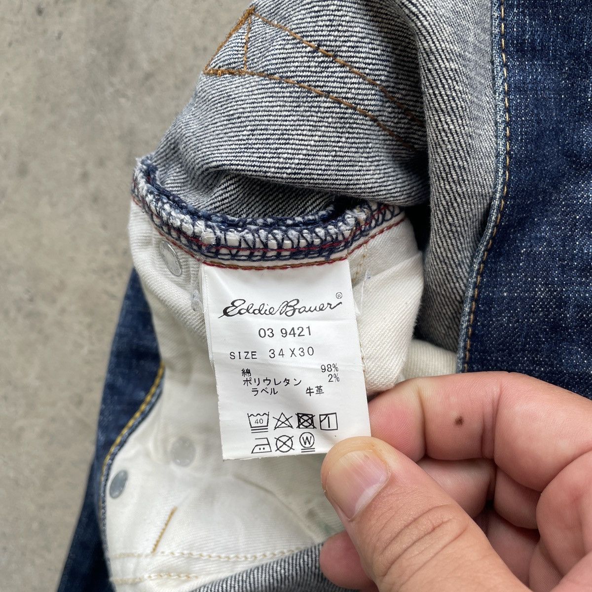 Eddie Bauer W34💥 Eddie Bauer Distressed Faded Jeans Pants Denim Size US 34 / EU 50 - 7 Thumbnail