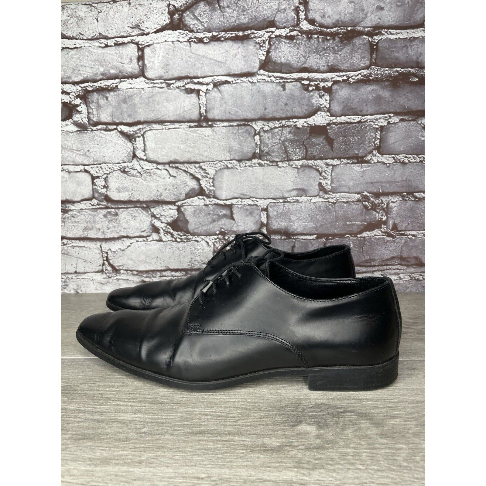 Frye The Frye Co. John A Frye Brown Leather Pebbled Oxfords 