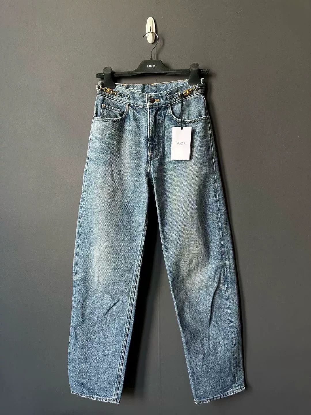 Celine Celine Margaret Triomphe Chain Jeans Size 26" / US 2 / IT 38 - 1 Thumbnail
