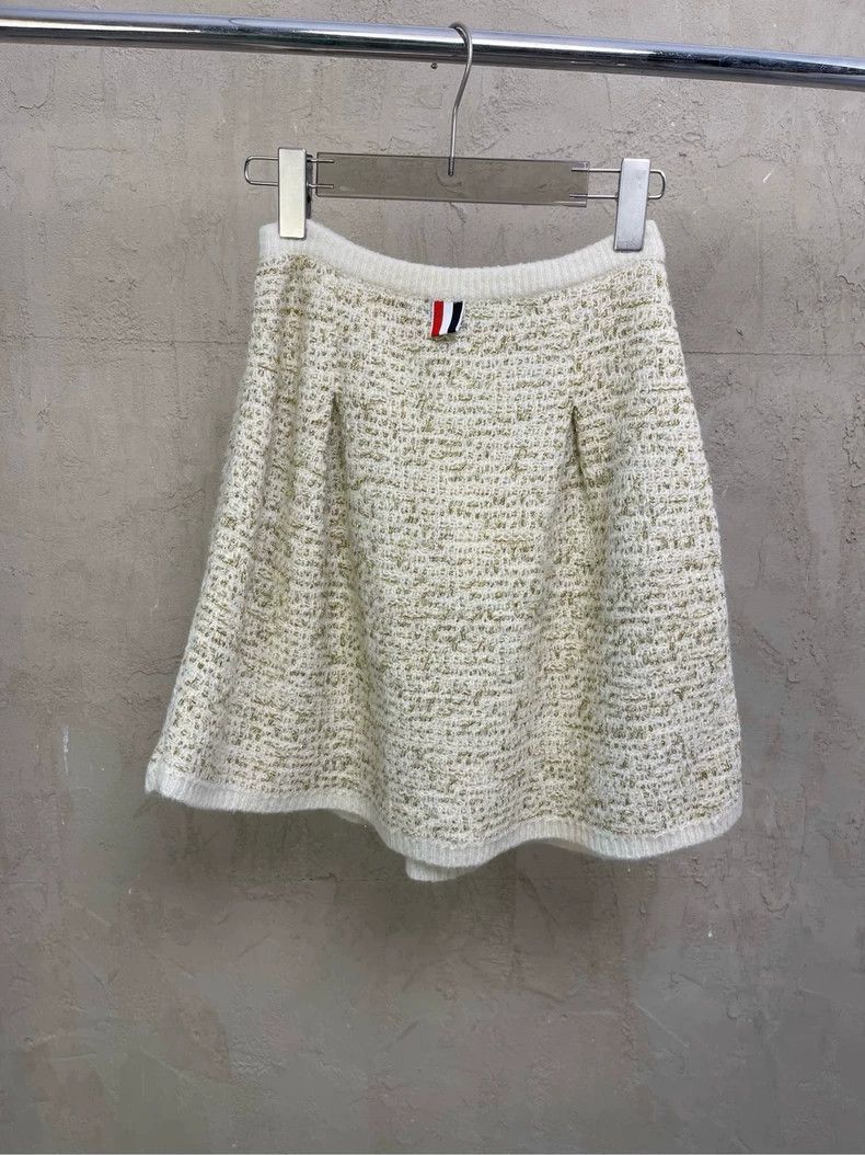 Thom Browne Thom Browne Size 0Gold Silk Wool Knit Little Fragrance Show Size XS / US 0-2 / IT 36-38 - 5 Thumbnail