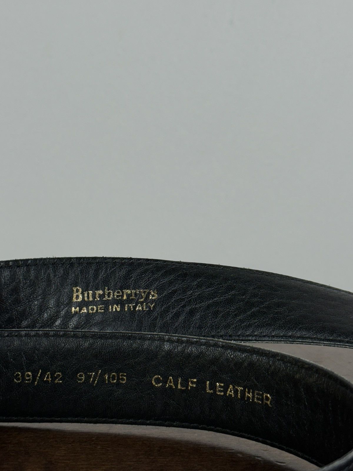 Burberry × Leather Leather belt Burberry y2k original luxury casual item Size ONE SIZE - 2 Thumbnail