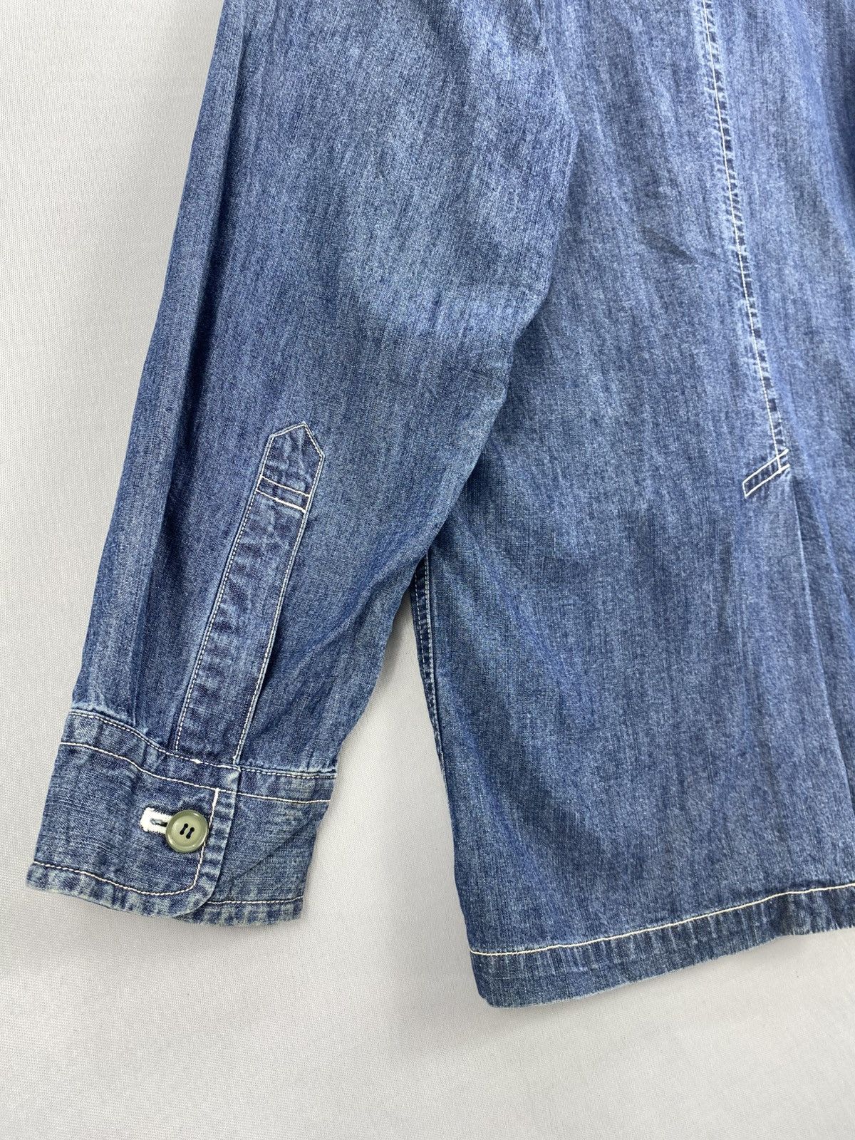 Japanese Brand Vintage IY Basics Chore Denim Jacket By Issey Miyaki Size US L / EU 52-54 / 3 - 6 Thumbnail