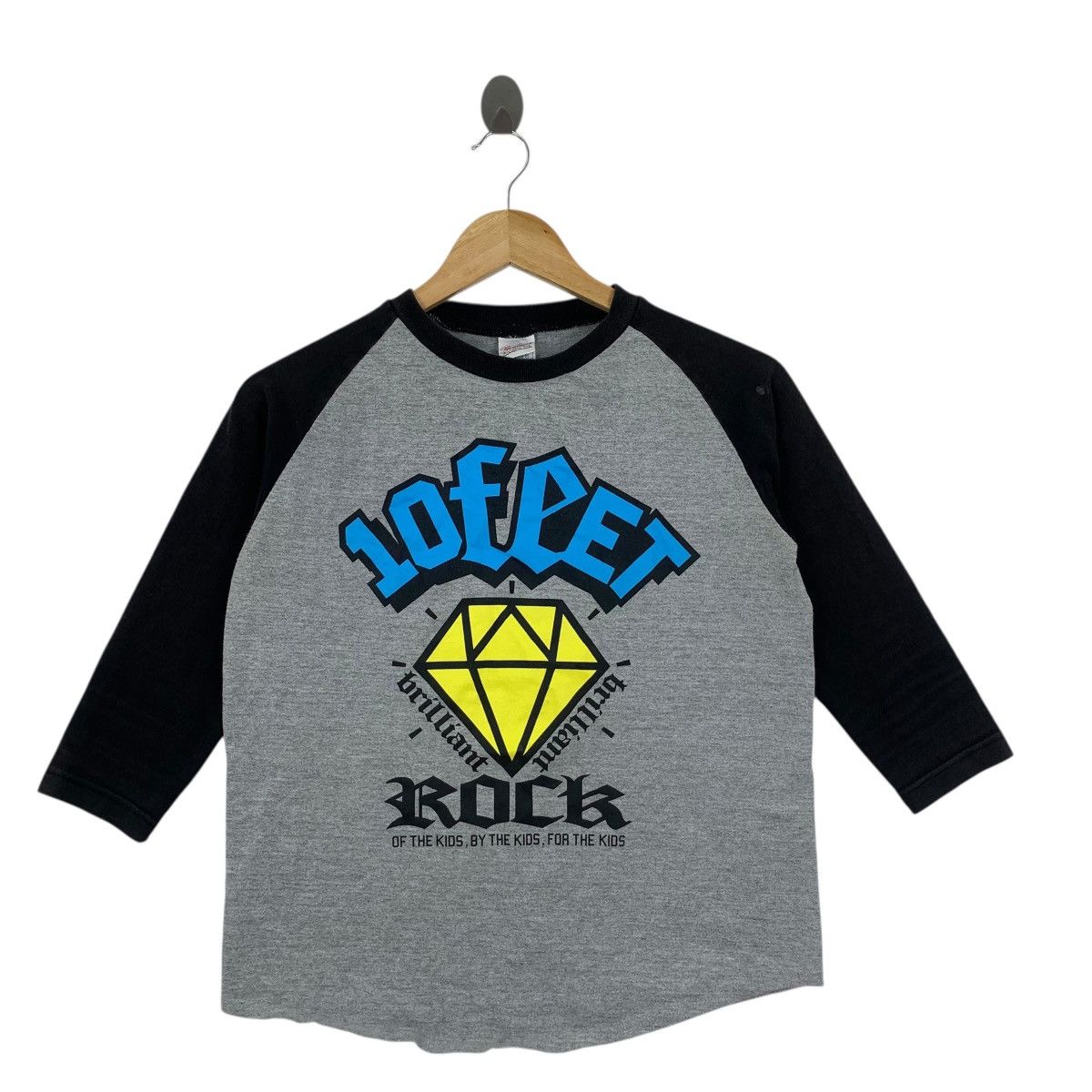 Vintage 10FEET ROCK SKATEBOARD Rudies Japan Raglan Tee Shirt Top Size US S / EU 44-46 / 1 - 3 Thumbnail