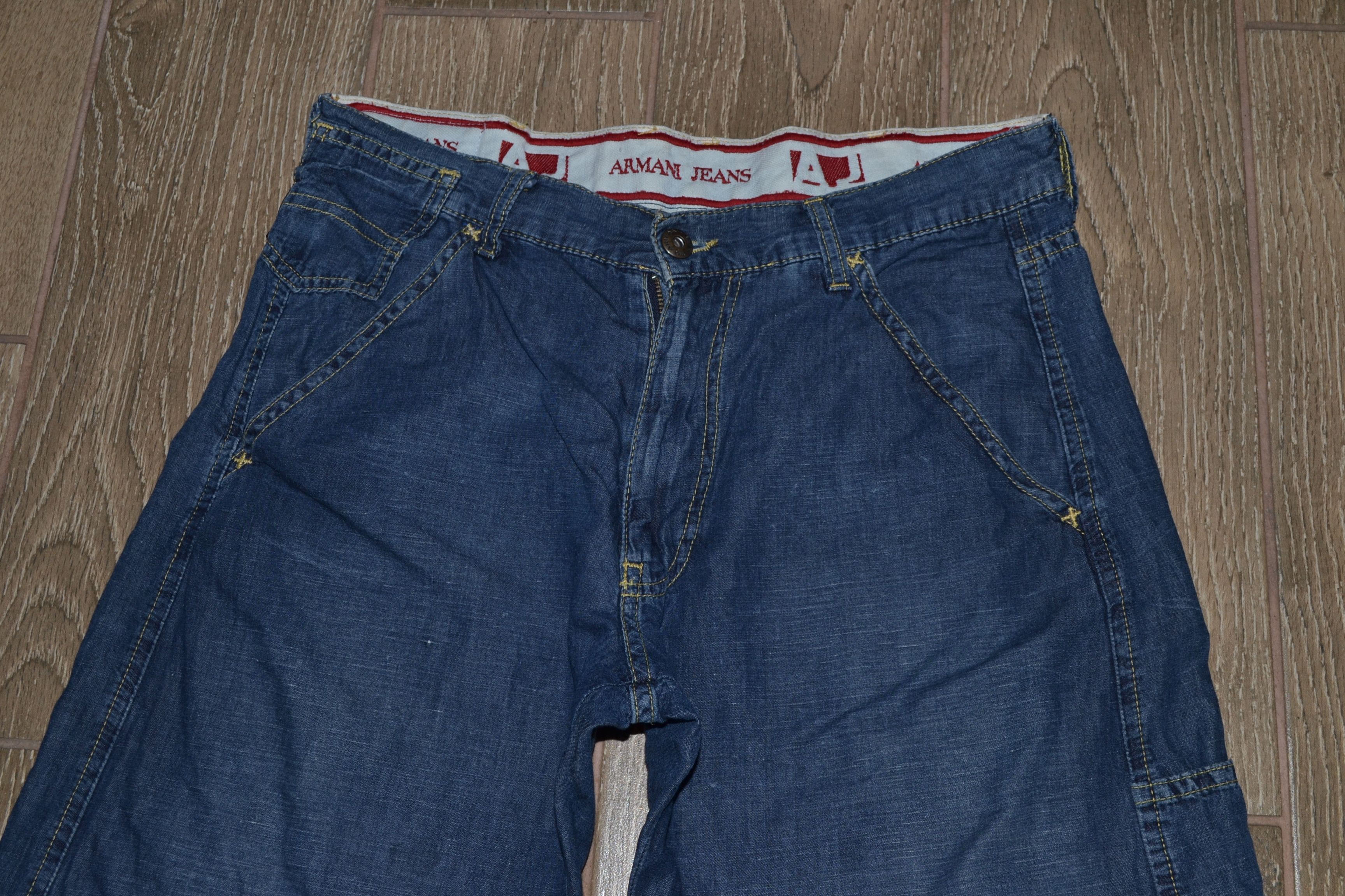 Armani Vintage Armani Jeans Y2K Wide Leg Baggy Pants | 90s Size 30" / US 8 / IT 44 - 3 Thumbnail