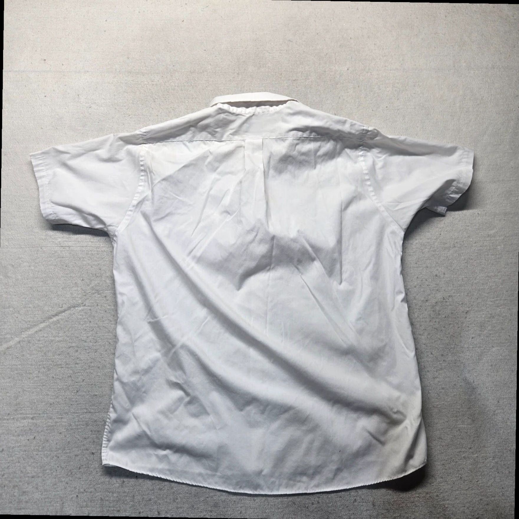 Van Heusen Van Heusen Button Up Short Sleeve White Cotton Shirt Men's XL Size US XL / EU 56 / 4 - 7 Thumbnail