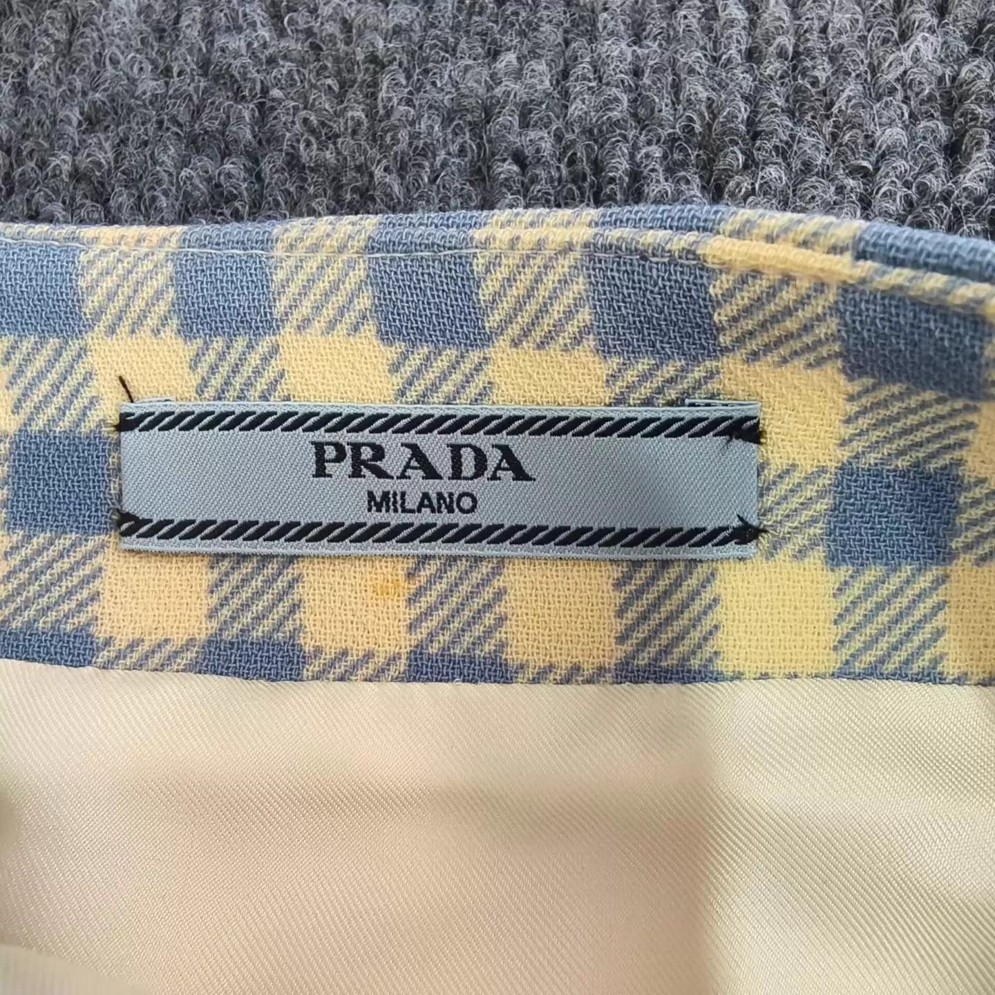 Prada Prada Gingham Pencil Skirt 36 Size 25" / US 0 / IT 36 - 3 Thumbnail