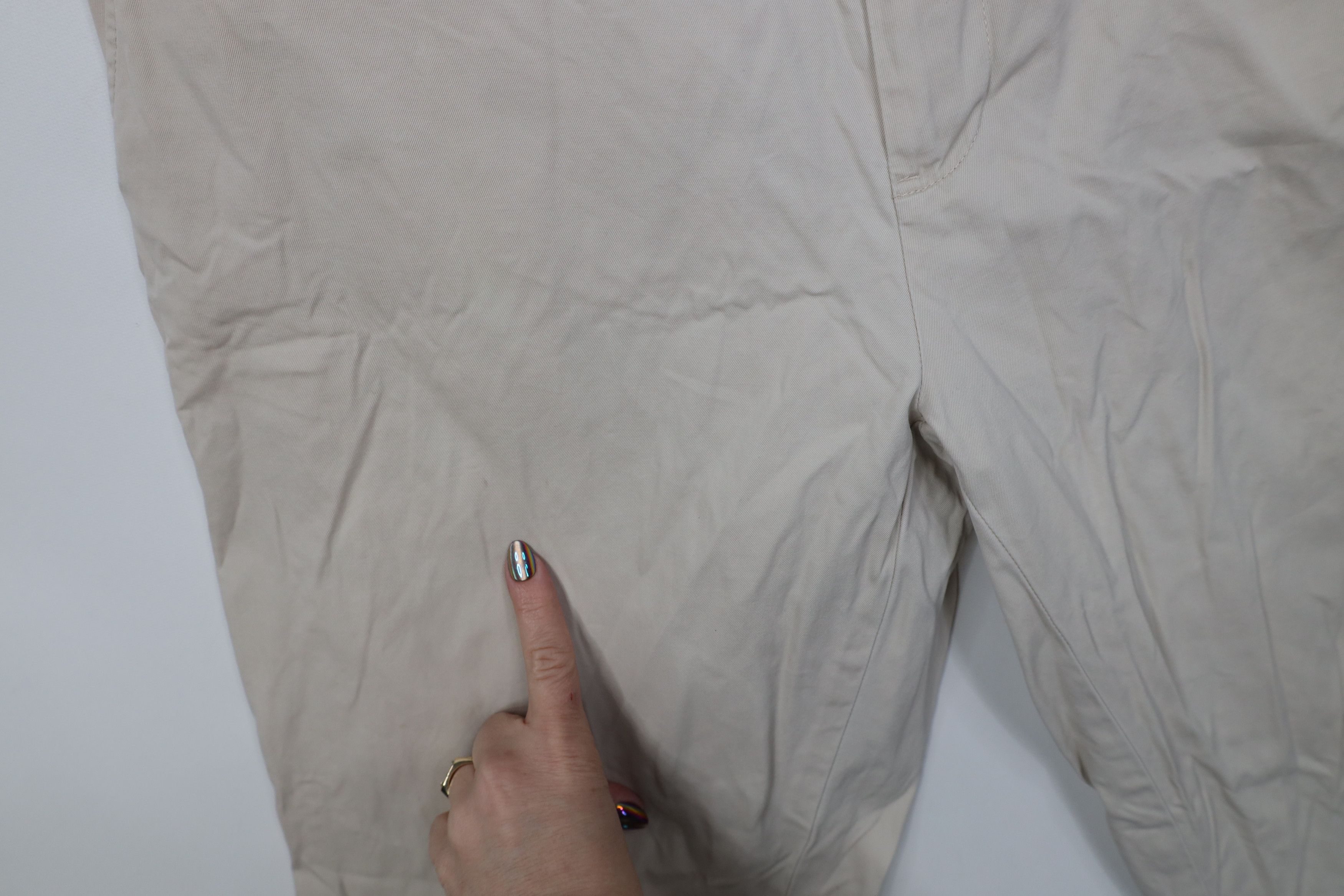 Polo Ralph Lauren Vintage 90s Ralph Lauren Wide Leg Chino Pants Beige Cotton Size US 34 / EU 50 - 5 Thumbnail