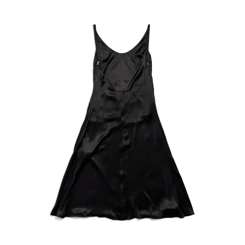 Balenciaga o1tr1nto0526 Minimal Midi Dress in Black Size XL / US 12-14 / IT 48-50 - 2 Thumbnail