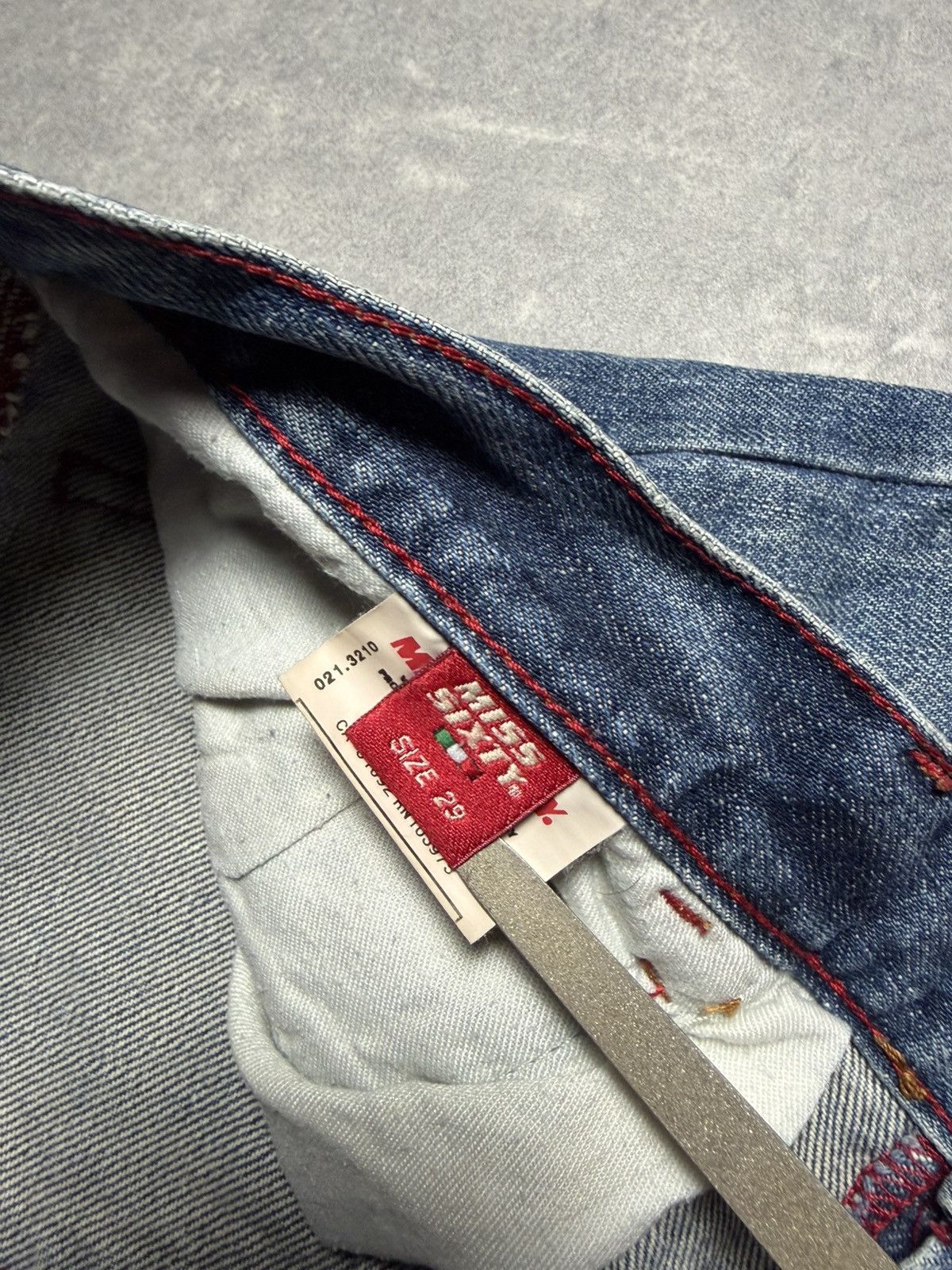 Miss Sixty Miss Sixty Flared Washed Flip Tommy Vintage Jeans 29 Bootcut Size 29" - 9 Thumbnail