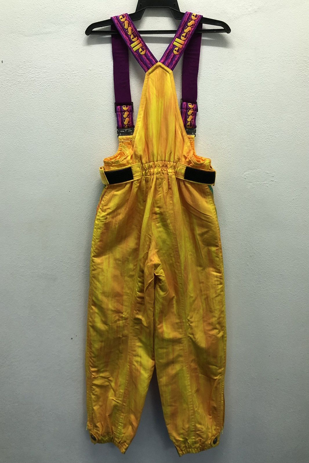 Ellesse × Goldwin Vintage Ellesse Neon Ski Bib Overalls JASPO S Made in Japan Size US 30 / EU 46 - 2 Thumbnail