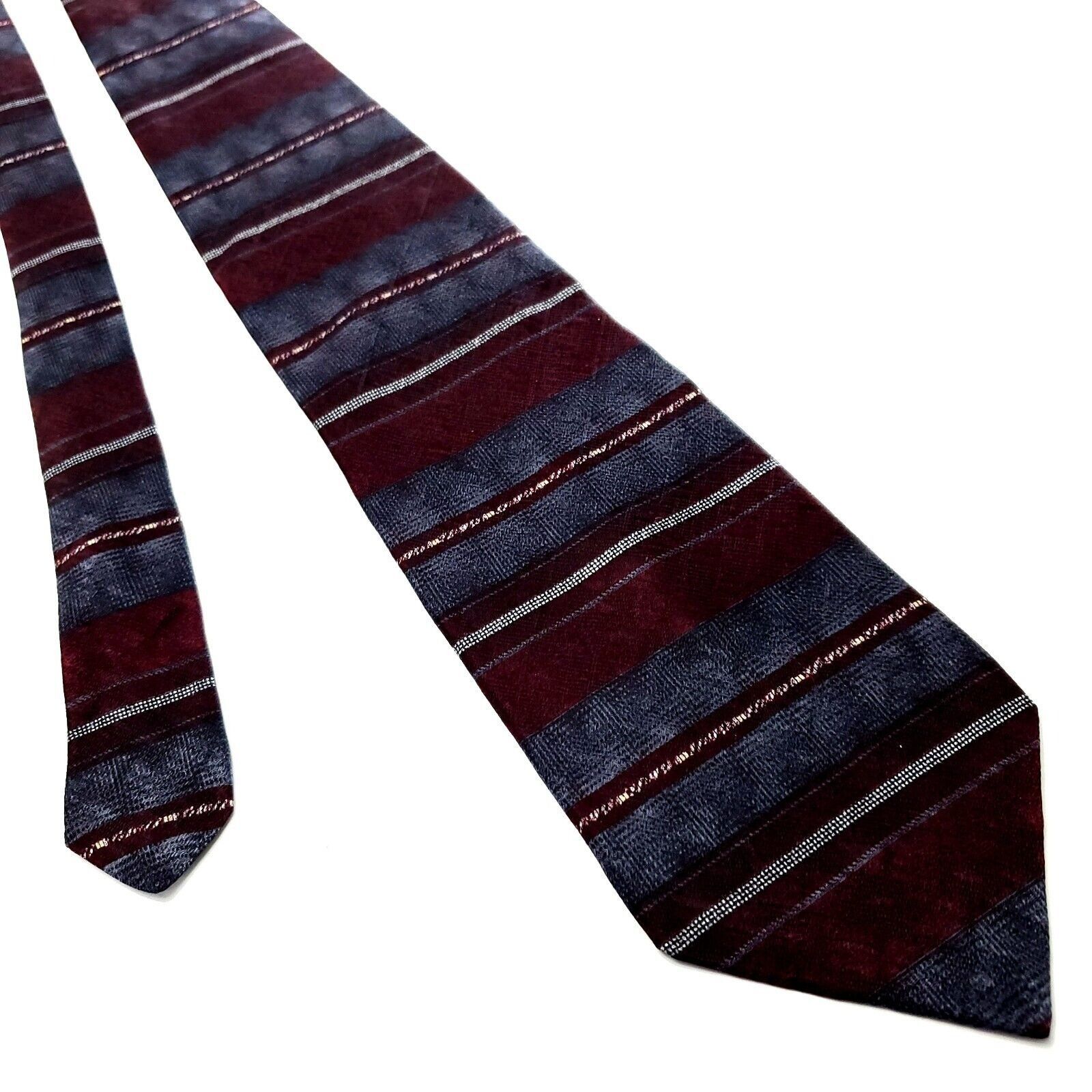 Croft & Barrow Croft & Barrow Multi Colored Silk Tie Woven Wide Horizontal Size ONE SIZE - 1 Thumbnail