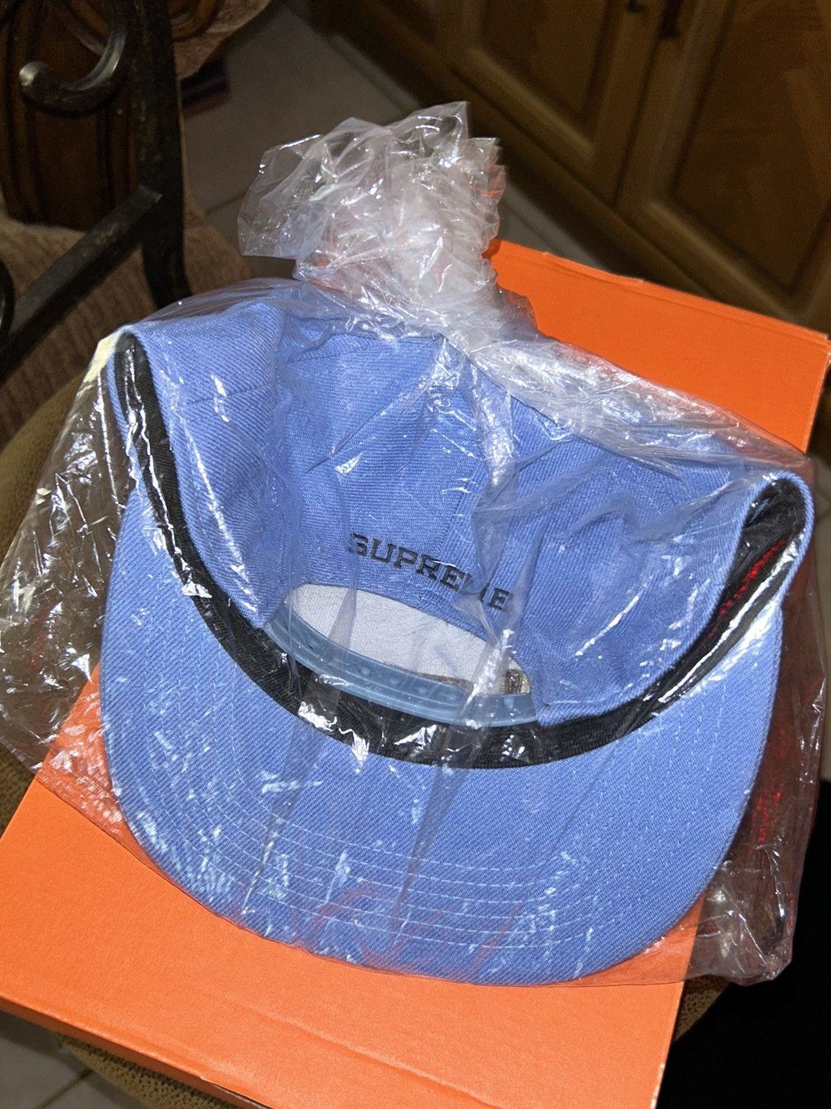 Supreme Supreme Arabic Logo 5 Panel Camp Cap Blue FW21 NEW Size ONE SIZE - 4 Thumbnail