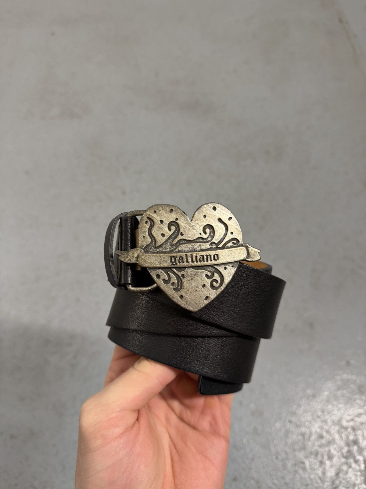 John Galliano Leather Belt
