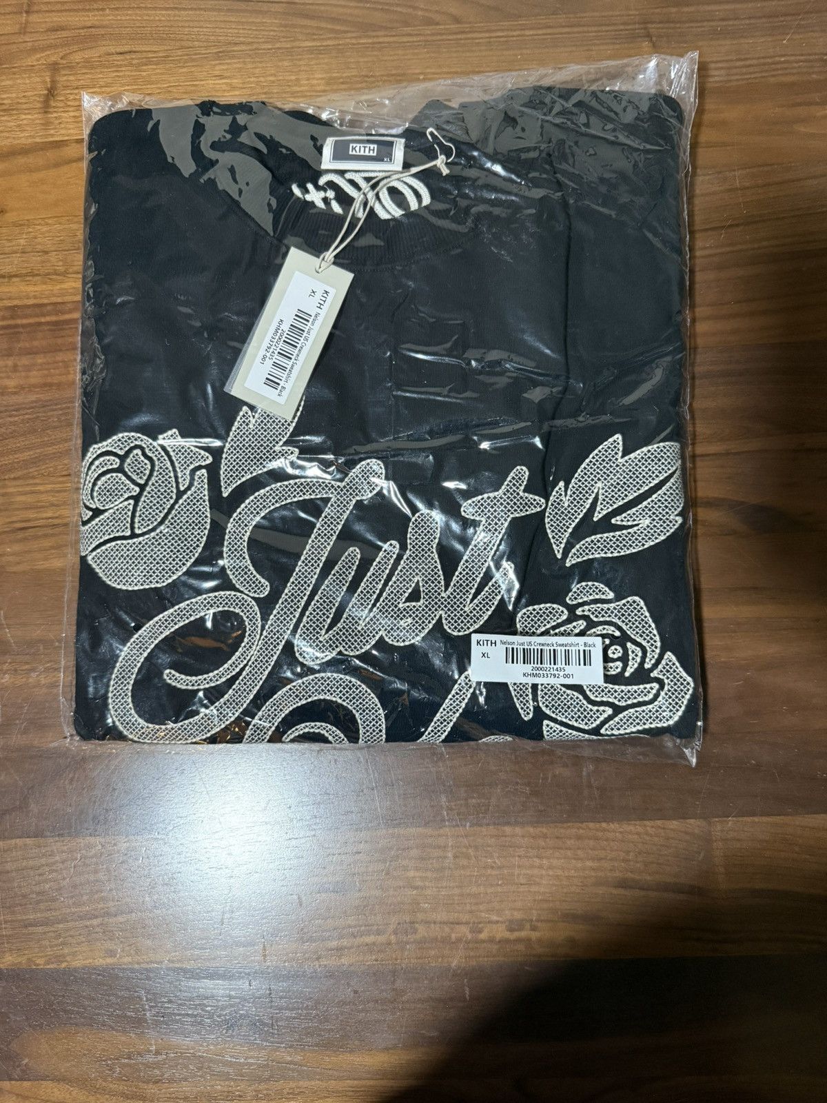 Kith Kith Nelson Just Us Black Crewneck Fleece Sweatshirt Size XL Size US XL / EU 56 / 4 - 7 Thumbnail