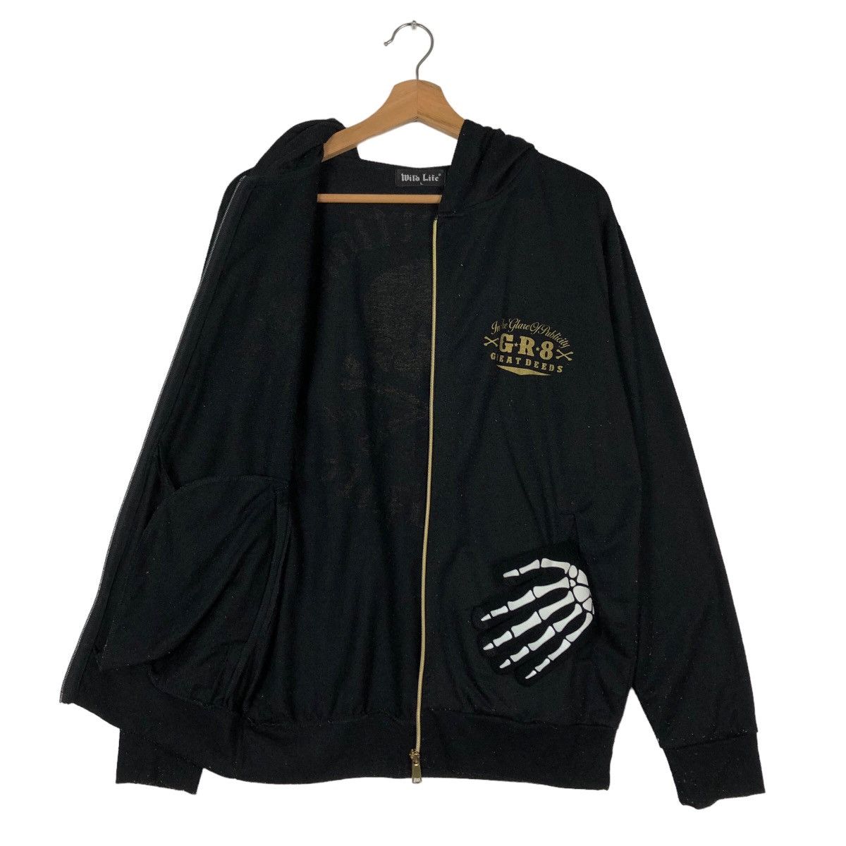 Japanese Brand Punk Design Hoodie Wild Life Skeleton Inspire Chrome Hearts Size US L / EU 52-54 / 3 - 10 Thumbnail
