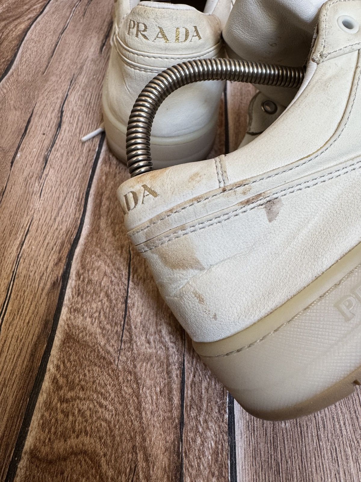 Prada Nappa leather logo sneakers Size US 7.5 / EU 40-41 - 15 Thumbnail