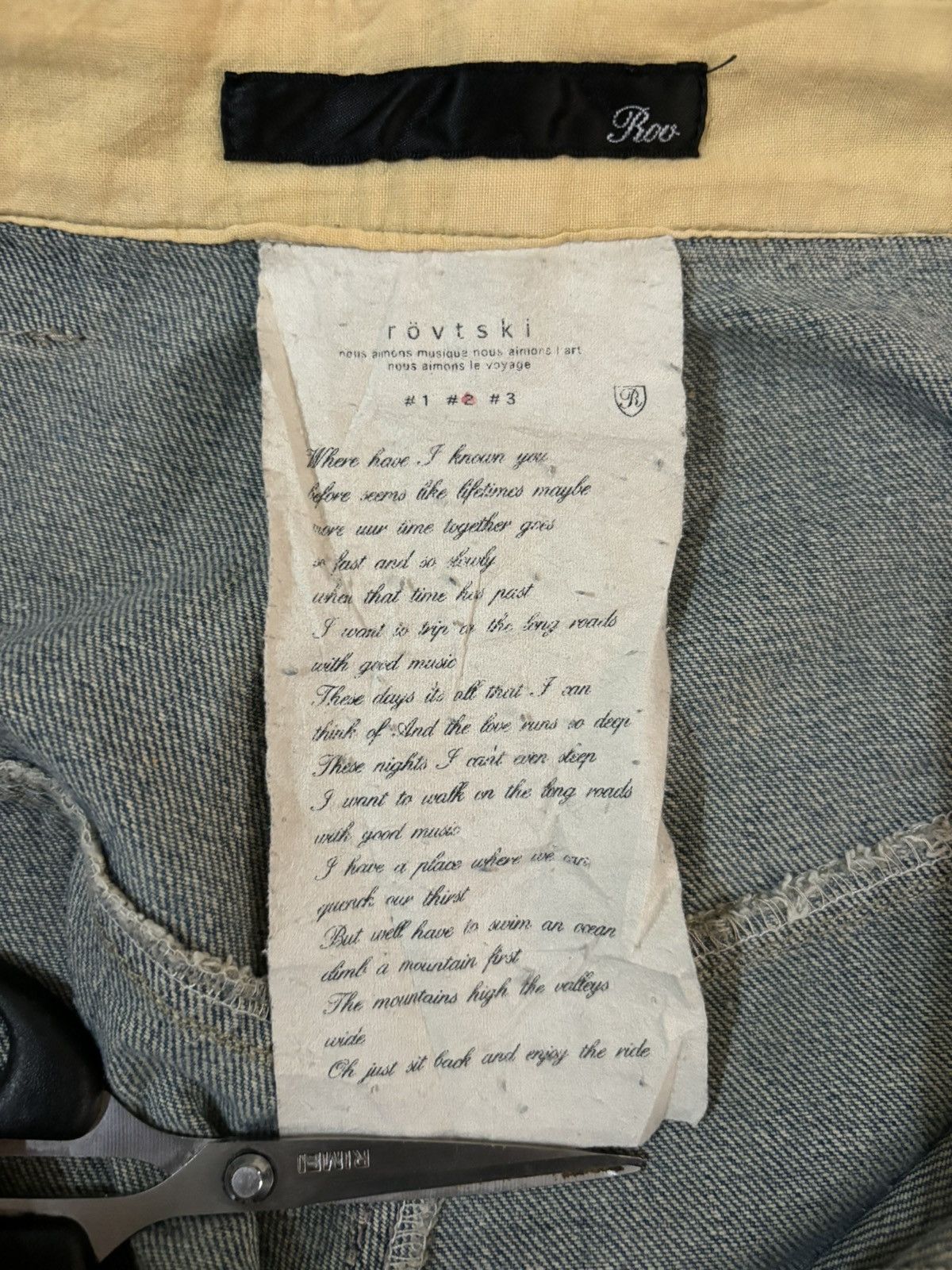 Other Y2K Japanese Rovtski Union Made Workwear Drop Crotch Jeans Size US 31 - 25 Thumbnail
