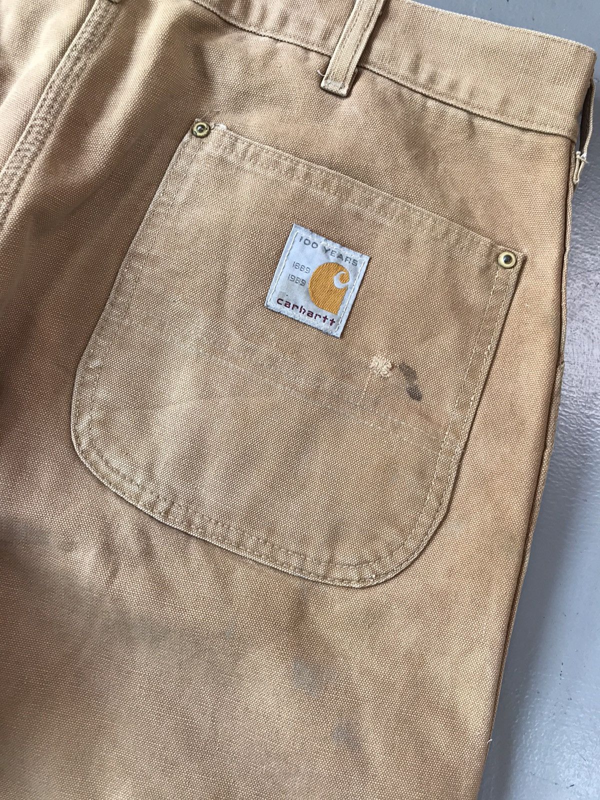 Carhartt × Vintage Vintage Carhartt quilted line work wear denim Size US 38 / EU 54 - 10 Thumbnail