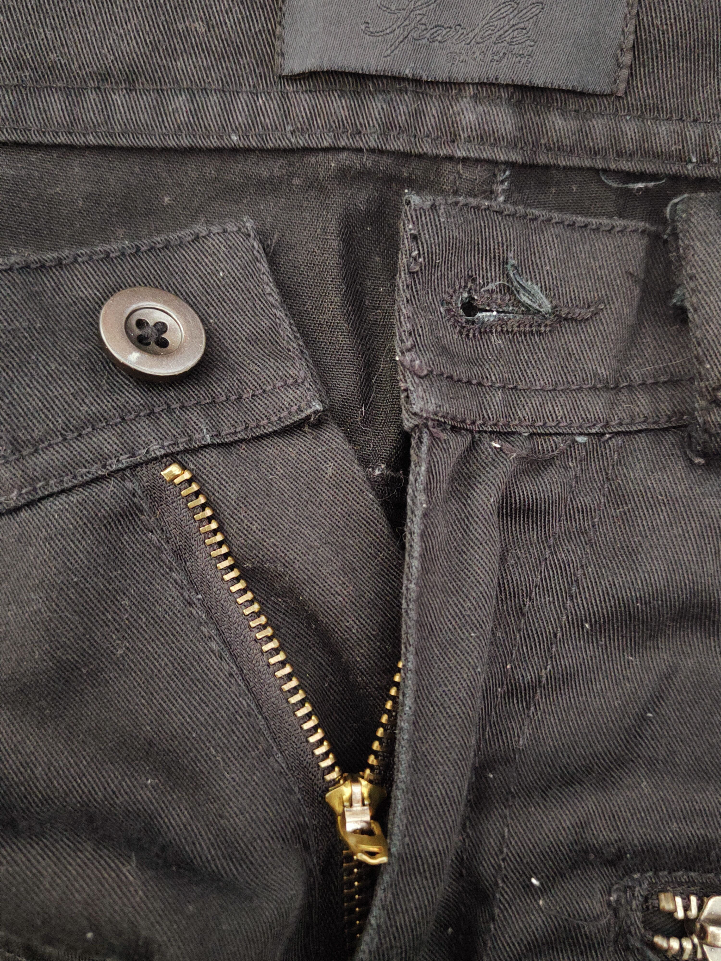 Japanese Brand D Sparlele Black Multipocket Tactical Cargo Pants #W905 Size US 31 - 15 Thumbnail