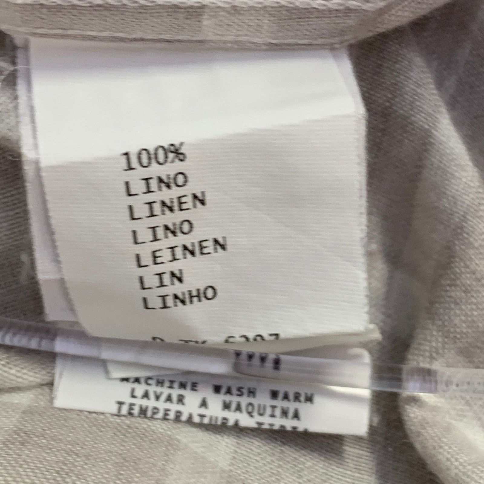 Ermenegildo Zegna Size L Grey White Plaid Linen One Pocket Short Sleeve Shirt Size US L / EU 52-54 / 3 - 8 Thumbnail