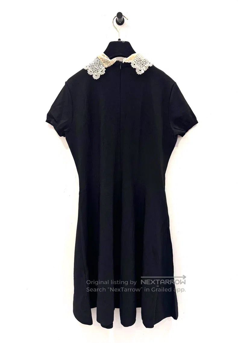 Valentino Valentino Black and white color-blocked neckline lace bea Size M / US 6-8 / IT 42-44 - 3 Thumbnail
