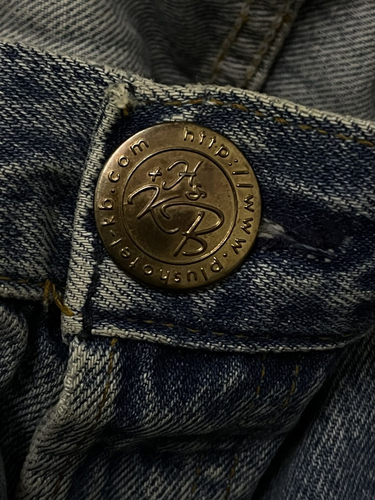 Japanese Brand Vintage Japan Designer 90’s H&+KB Denim Rebuild Sweatpant Size US 28 / EU 44 - 14 Thumbnail