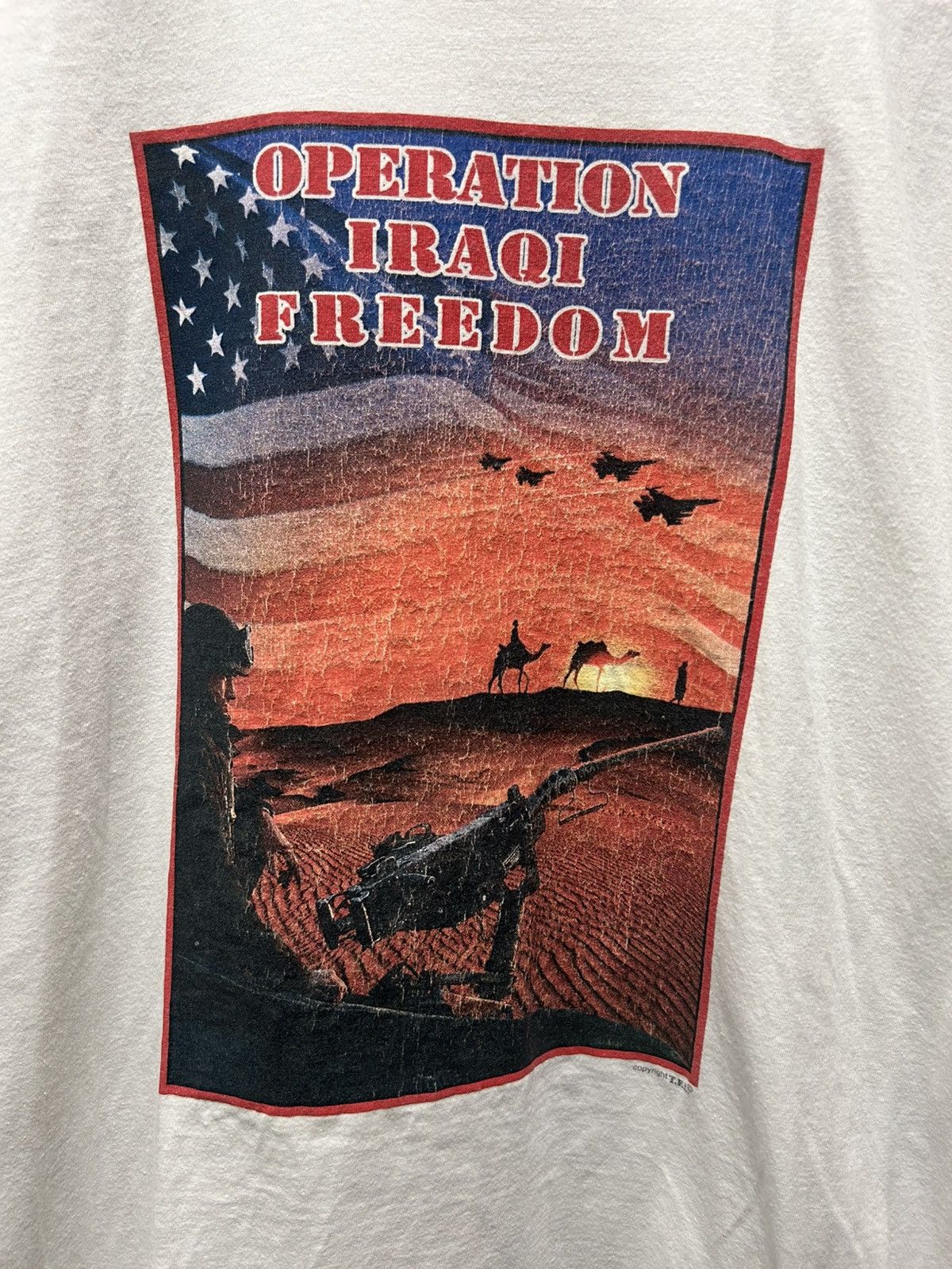 Vintage Vintage Iraq War T-Shirt Size US L / EU 52-54 / 3 - 3 Thumbnail