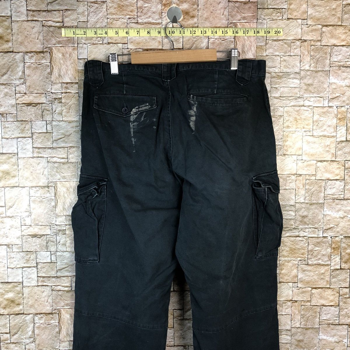 Japanese Brand Japanese Brand Dark Blue Cargo Multipocket Pants #A1137 Size US 35 - 15 Thumbnail