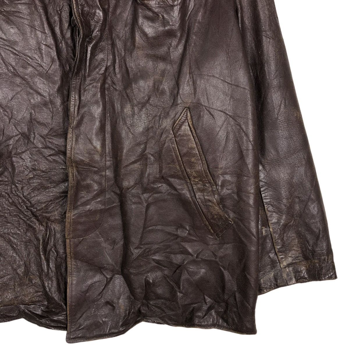 Japanese Brand 🔥VINTAGE GENUINE BIKER LEATHER JACKET MIC CUIR ST LAURENT Size US M / EU 48-50 / 2 - 5 Thumbnail