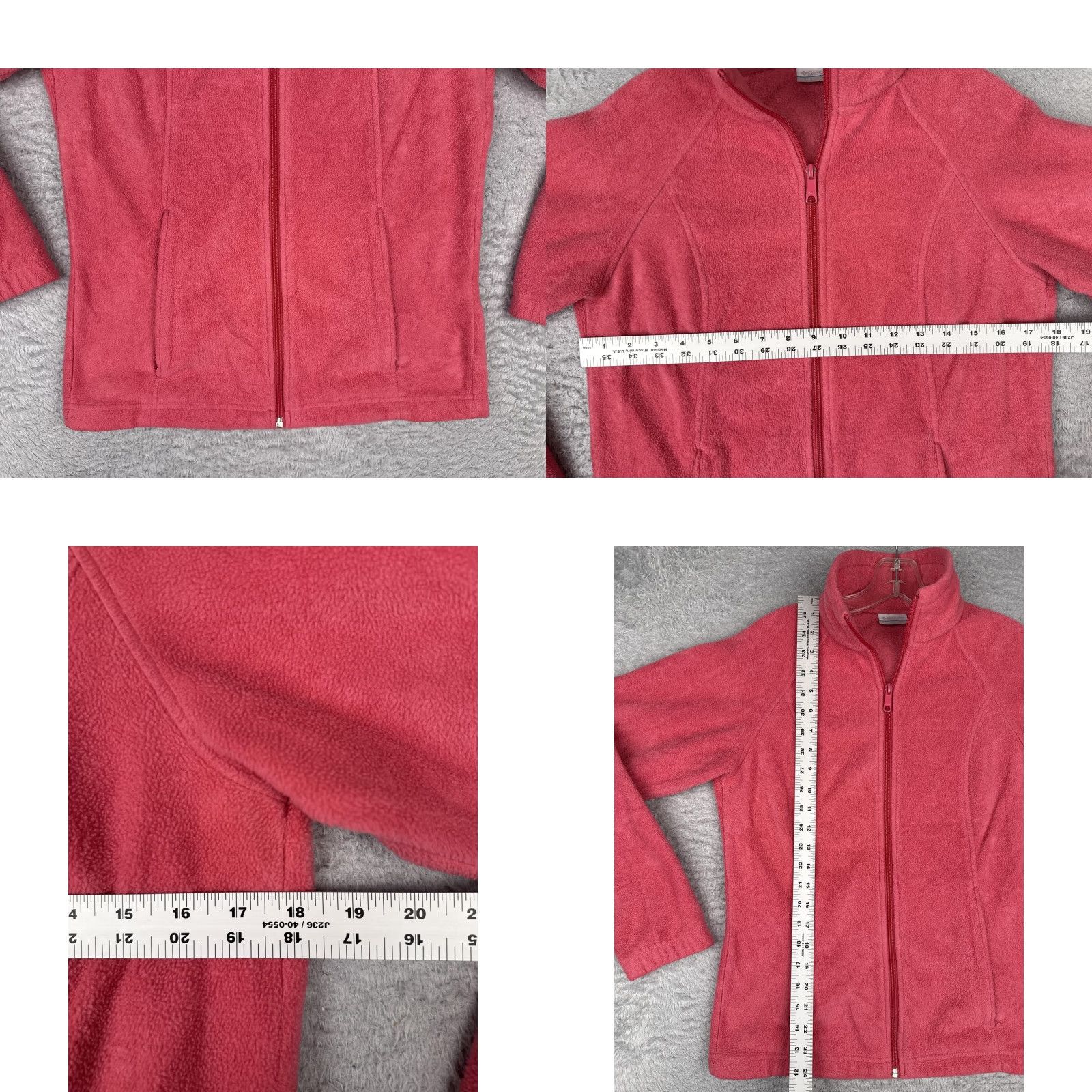 Pinko Columbia Jacket Womens Small Pink Full Zip Fleece Mock Neck WL5459 Outdoor Size S / US 4 / IT 40 - 8 Thumbnail