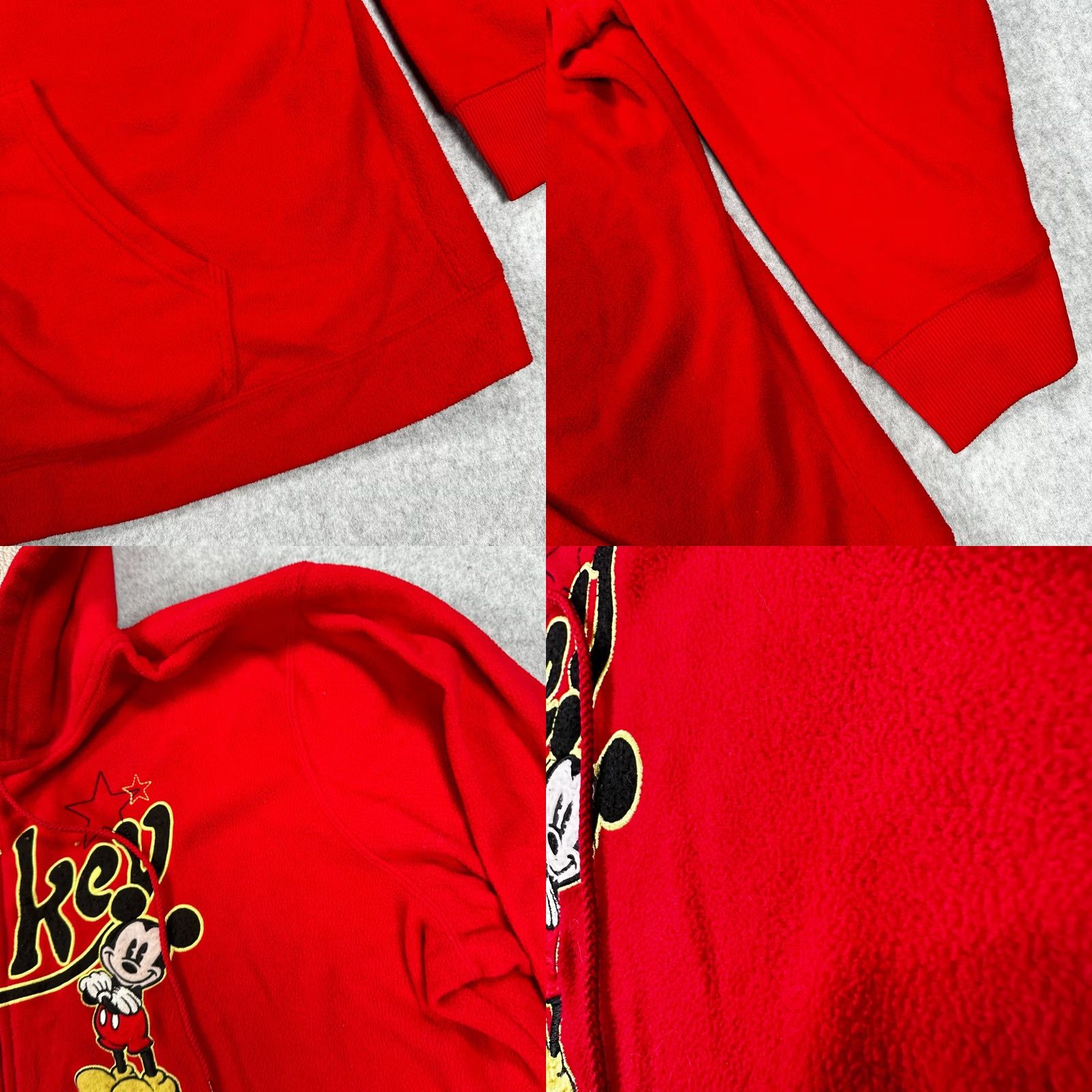 Disney Disney Full Zip Hoodie Red Women's 3X Mickey Mouse Fleece Long Sleeve Pockets Size XXL / US 16-18 / IT 52-54 - 8 Thumbnail