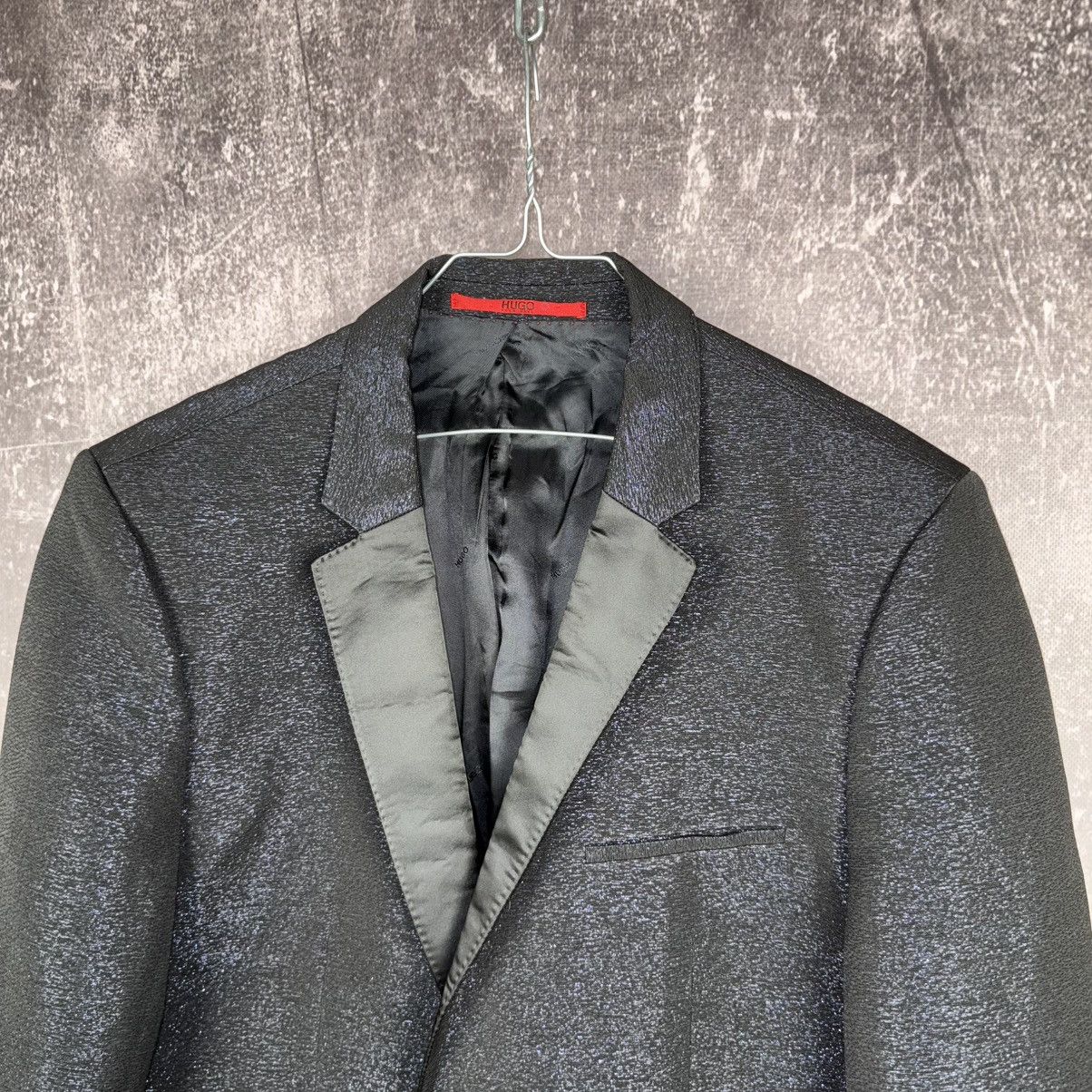 Hugo Boss Hugo boss Red Label Navy Tuxedo satin Blazer jacket shine Size 50R - 2 Thumbnail