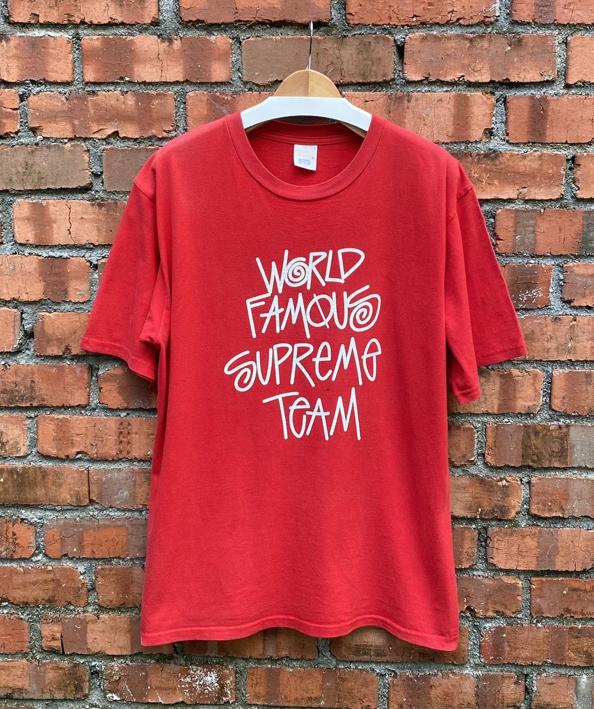 supreme x stussy world famous supreme team Short Sleeve T Shirts