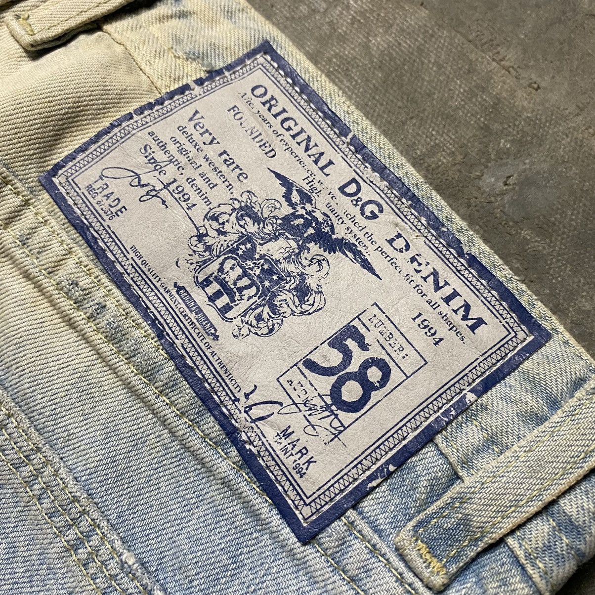 Dolce & Gabbana D&G Distressed Bleach Denim Jeans Size US 30 / EU 46 - 6 Thumbnail